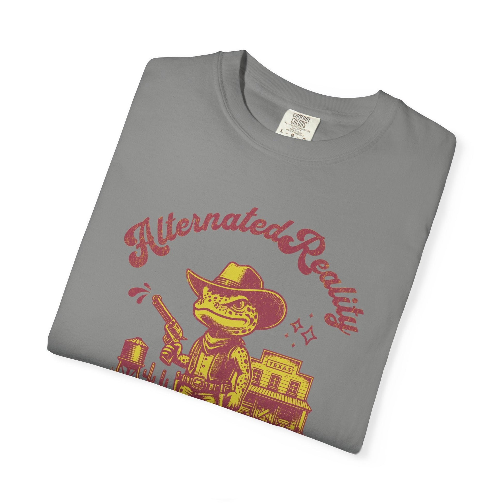 Graphic t-shirt - Alternated Reality frog cowboy contrasted print