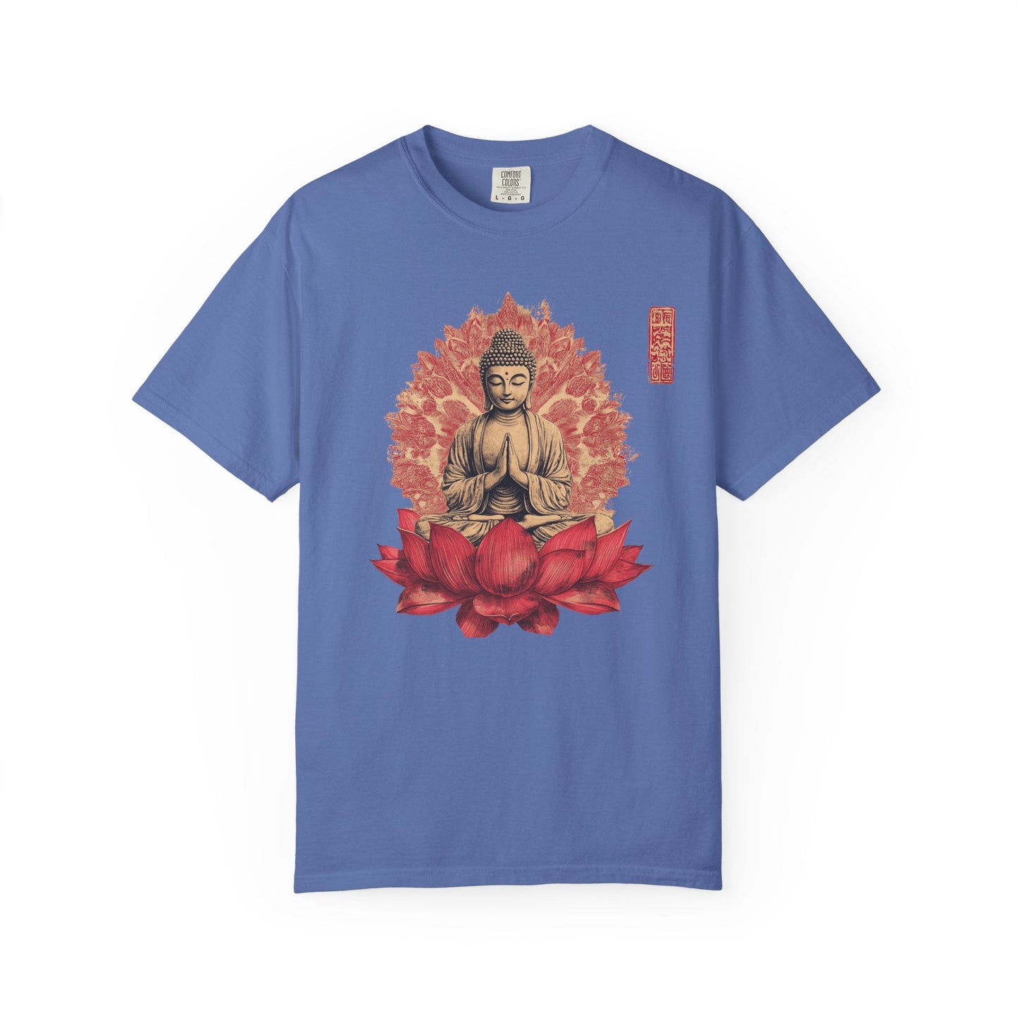 Meditation lotus t-shirt - Peaceful spiritual wear - 100% Cotton