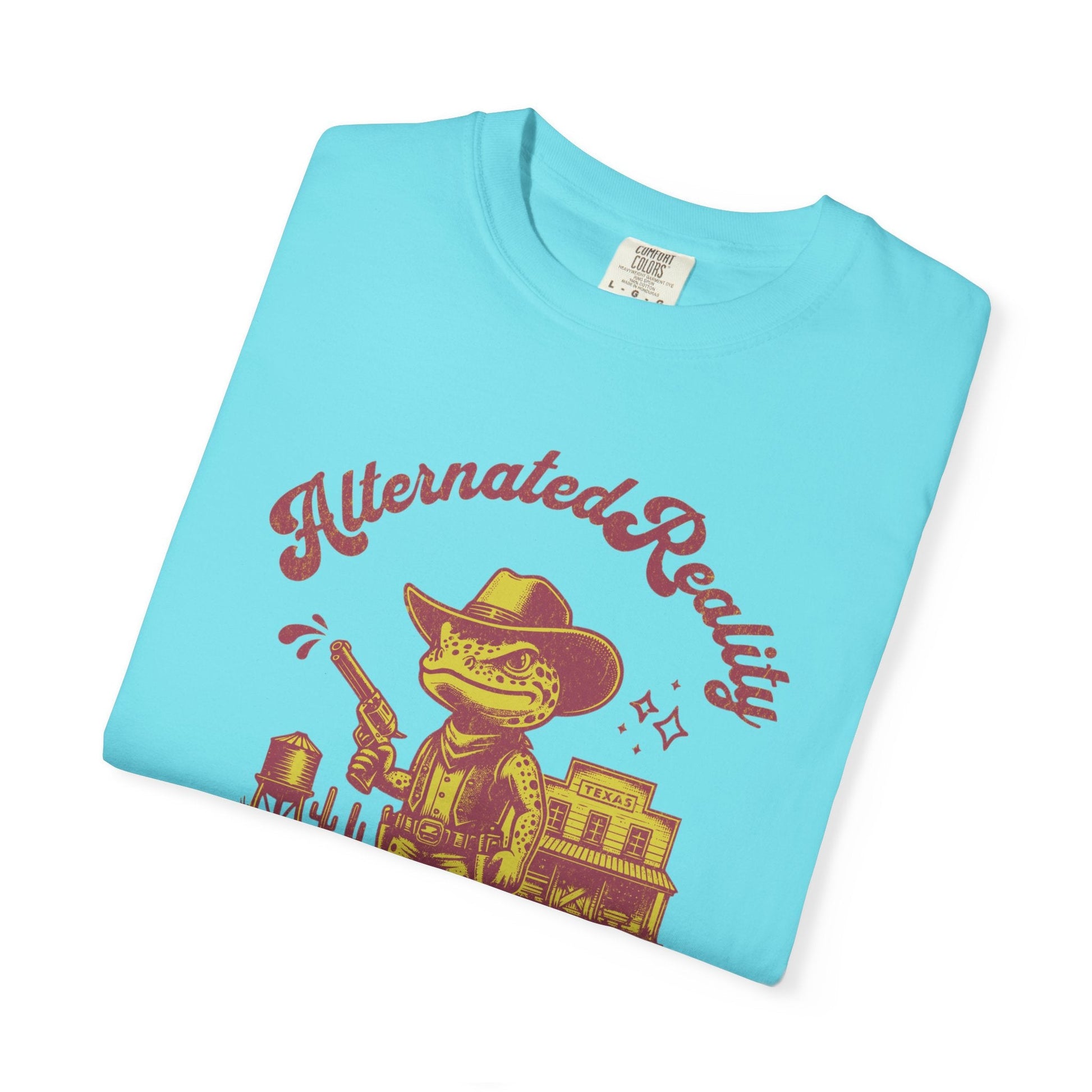 Graphic t-shirt - Alternated Reality frog cowboy contrasted print