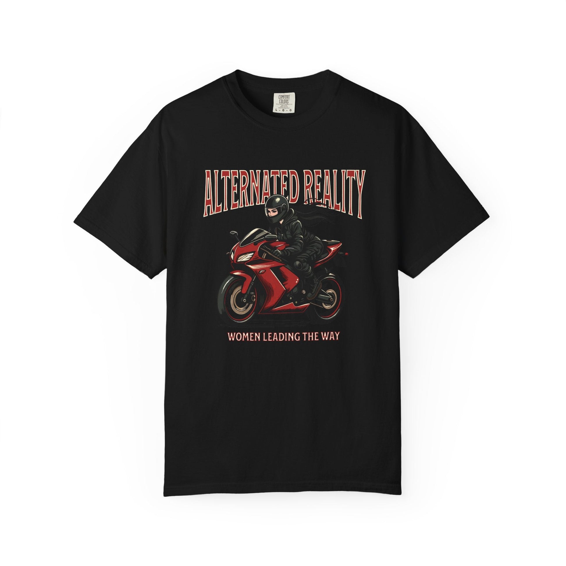 Woman Biker t- shirt - Empowerment & vintage style