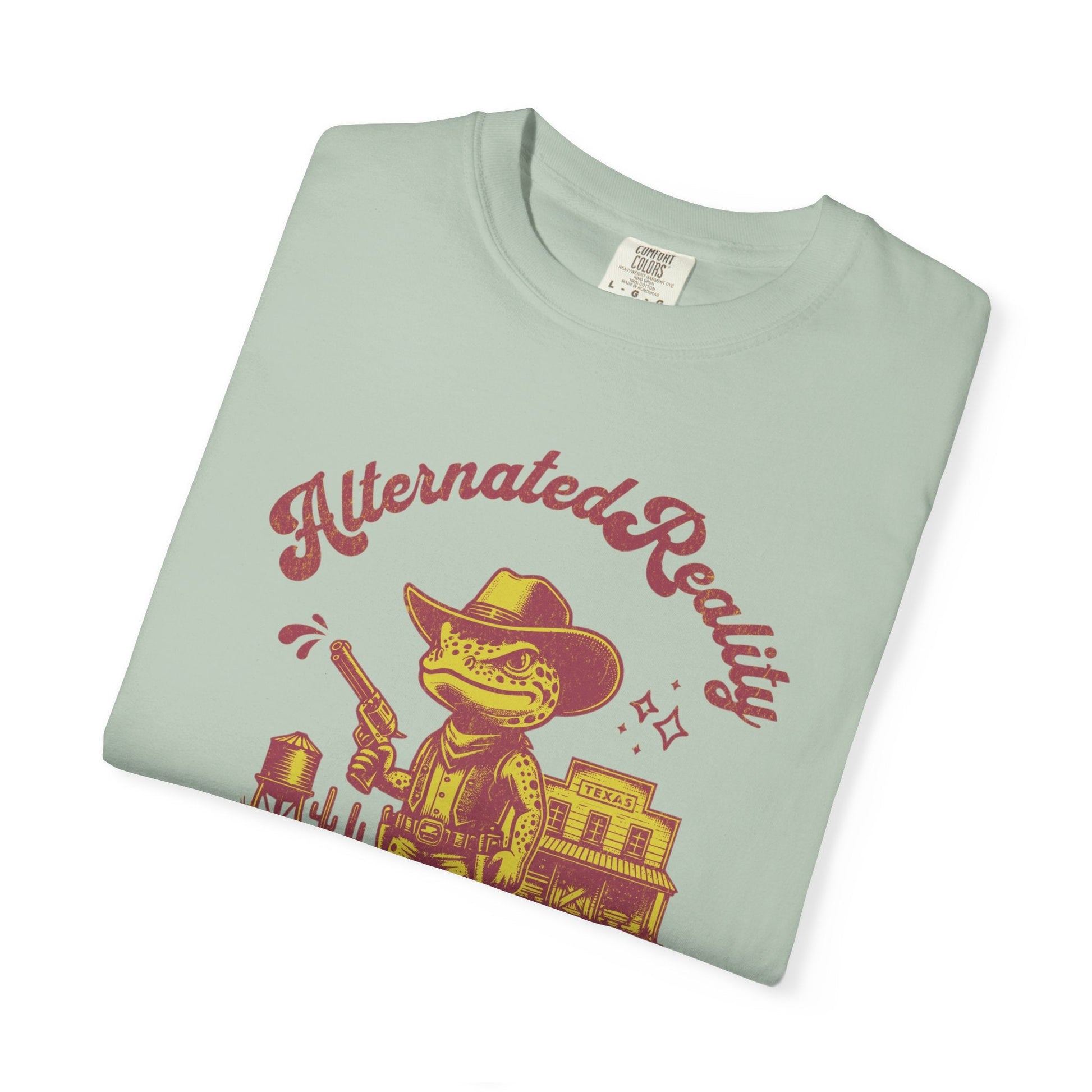 Graphic t-shirt - Alternated Reality frog cowboy contrasted print