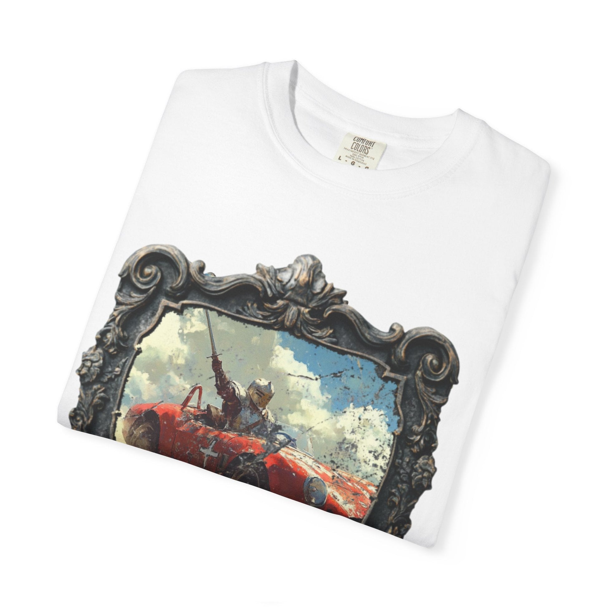 Anachronic knight car t-shirt - Cool vintage style for enthusiasts