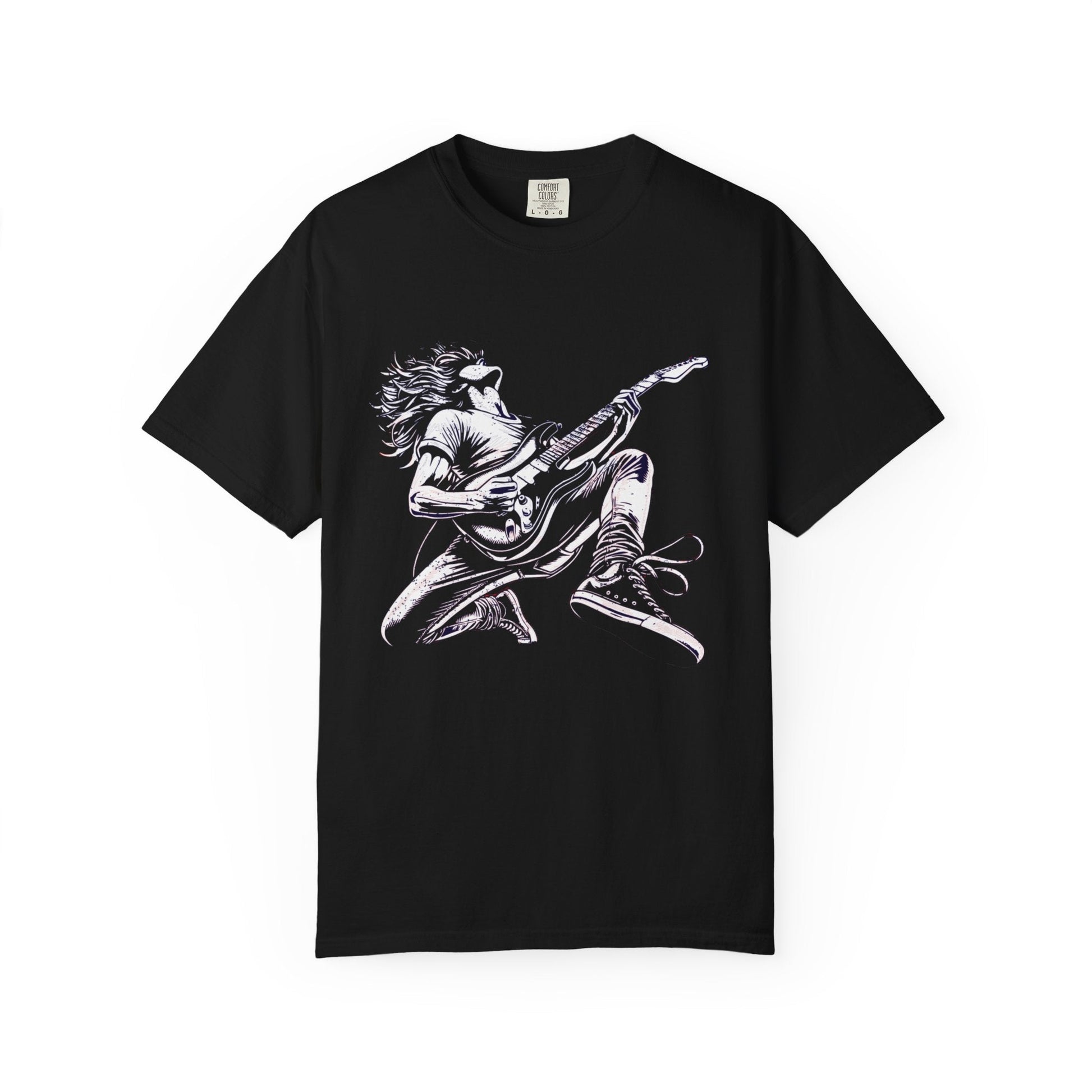 Guitar hero t-shirt for rock & Music fans - Comfortable 100% cotton