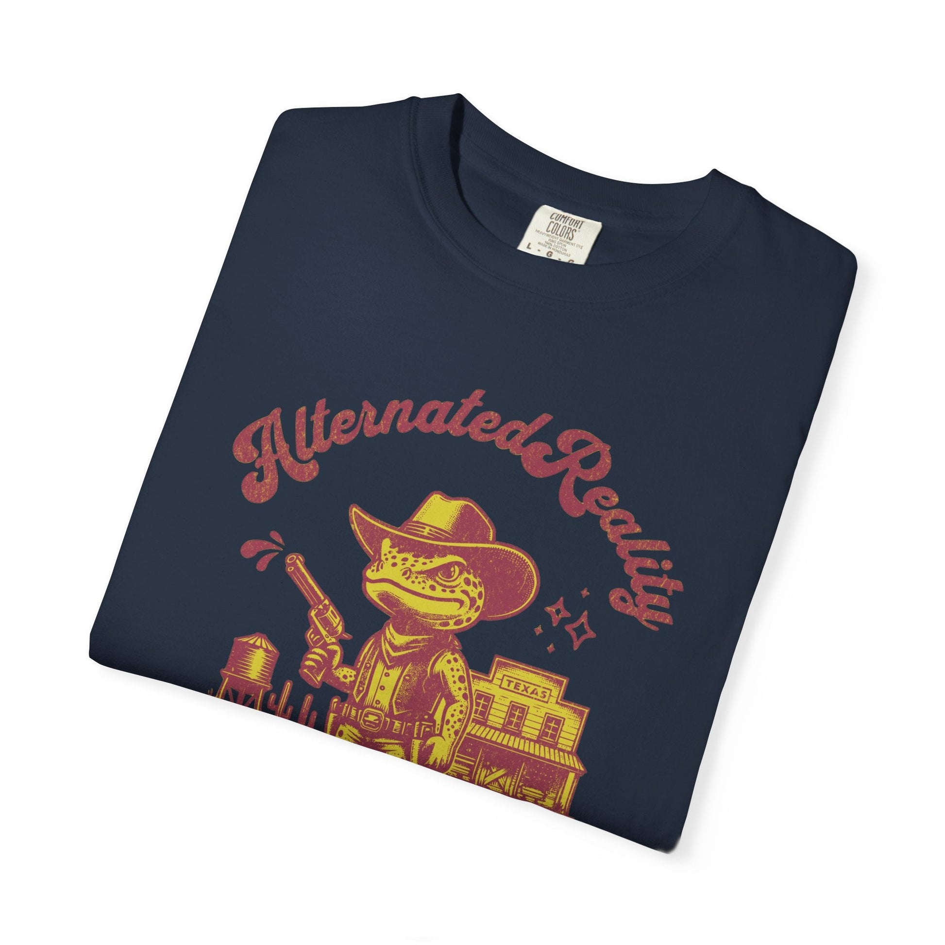 Graphic t-shirt - Alternated Reality frog cowboy contrasted print