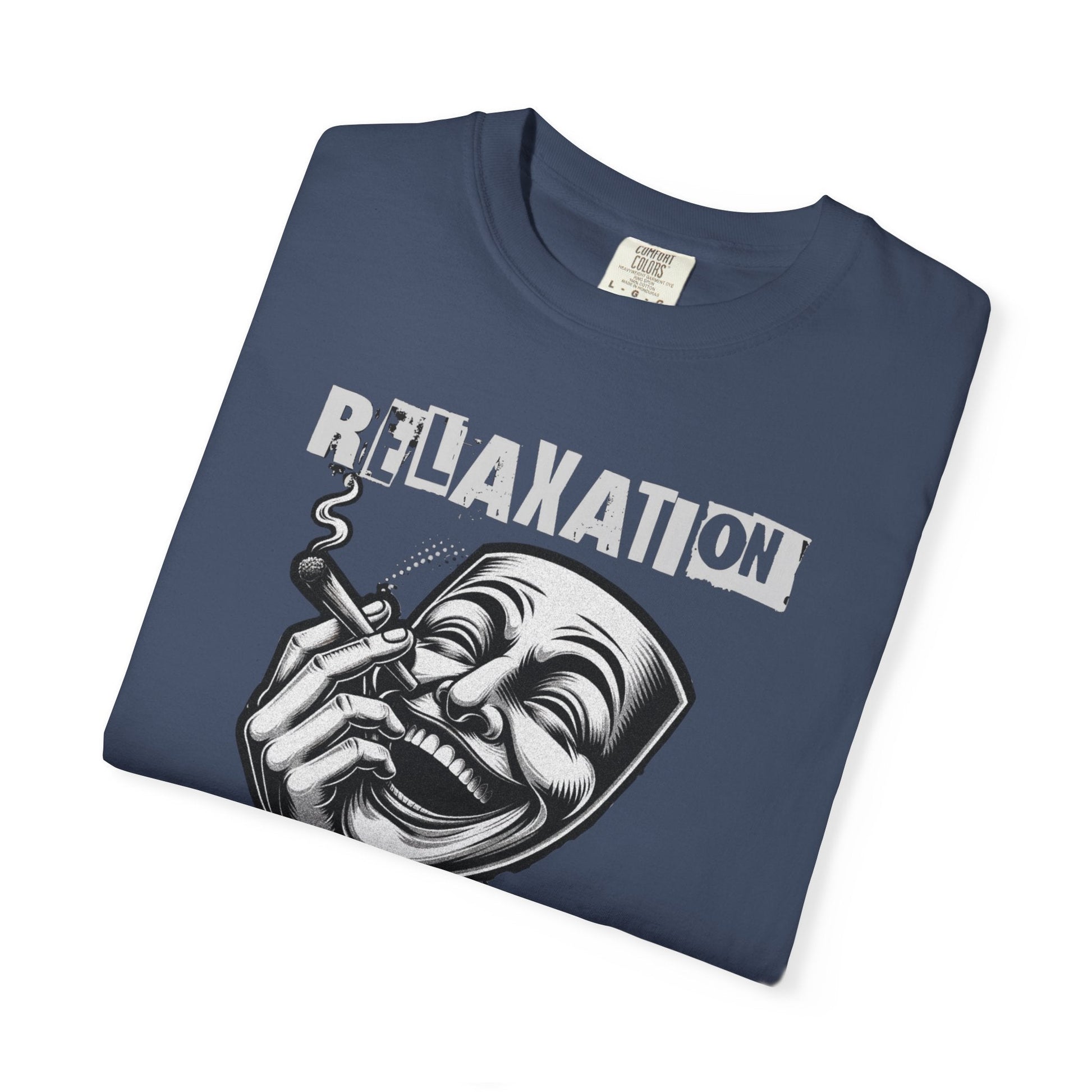 Graphic t-Shirt - relaxation is an art for men for smokers