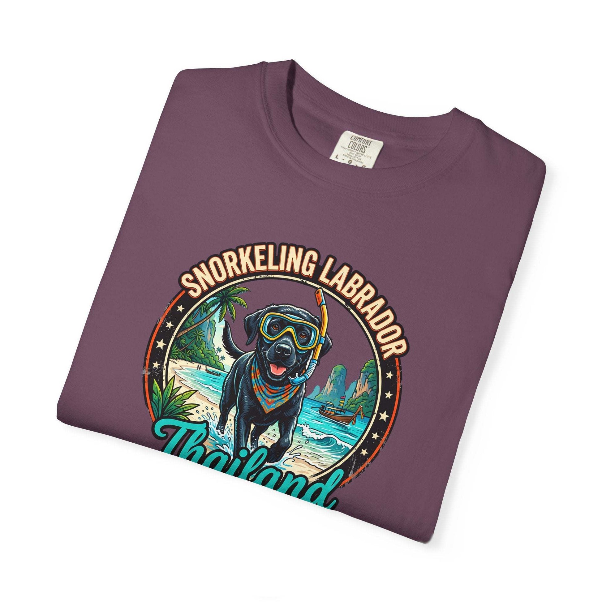 Labrador Holidays in Thailand Fun Tee for Dogs Lovers
