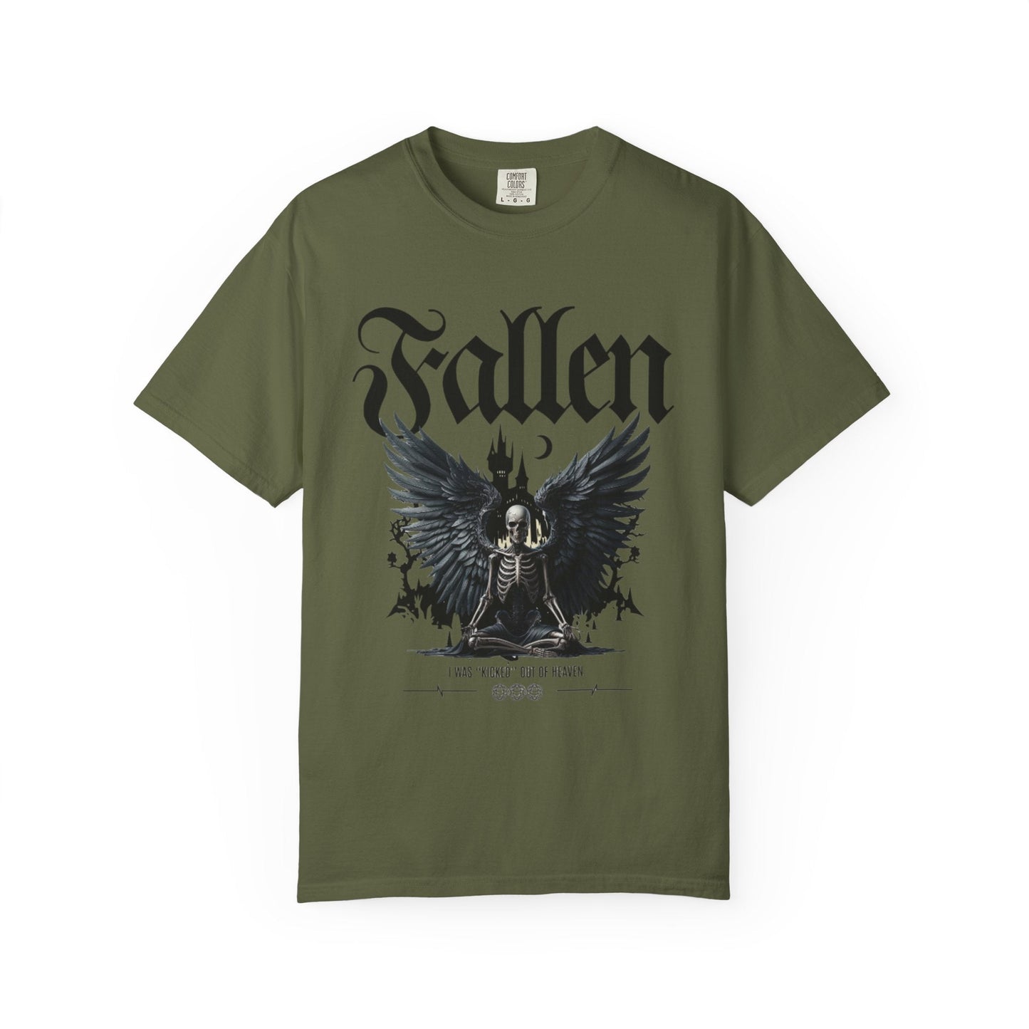 Fallen angel gothic t-shirt - Dark & Mystical Style - Rock attitude