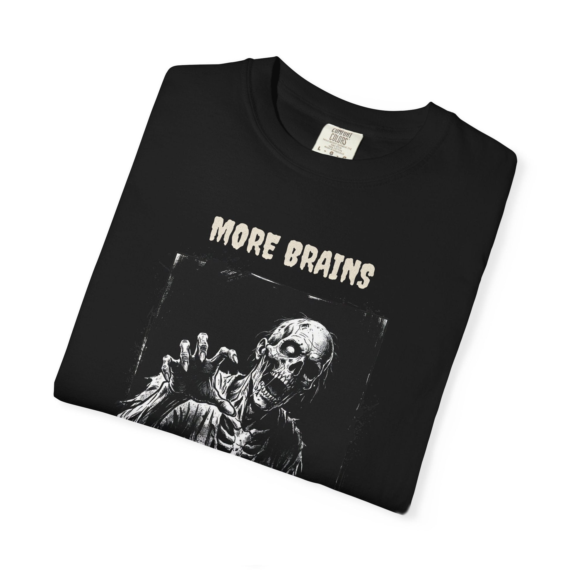 More Brains Zombie Skull T-Shirt 