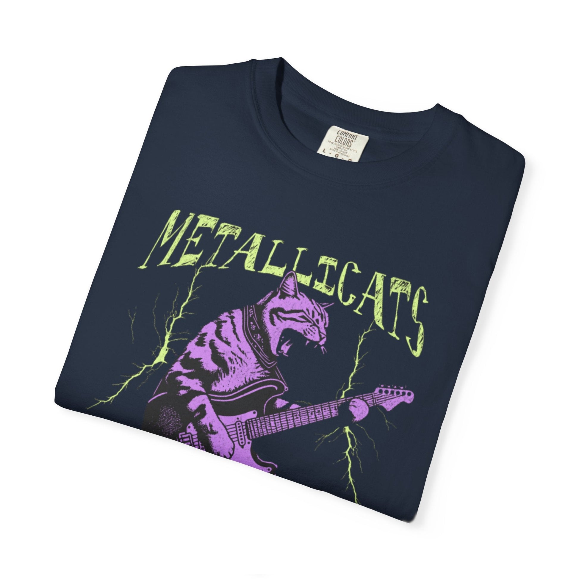 Metallicats  t-shirt vintage music apparel humour