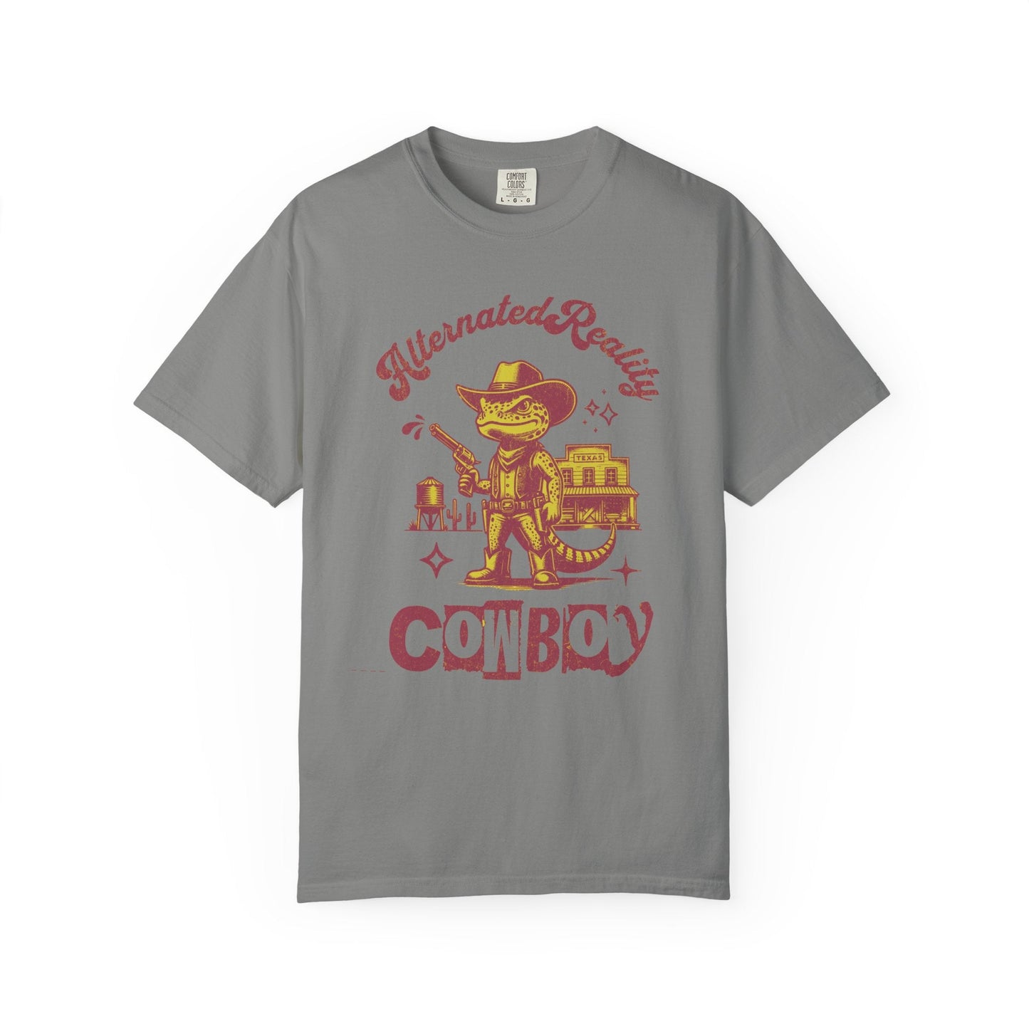Graphic t-shirt - Alternated Reality frog cowboy contrasted print