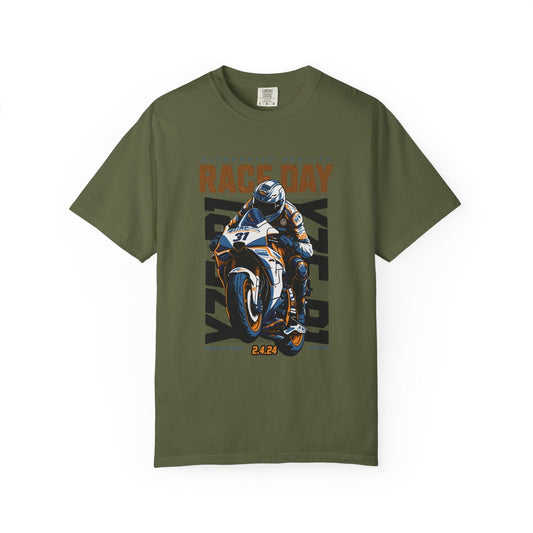 Motorcycle race t-shirt - Graphic design apparel, unisex