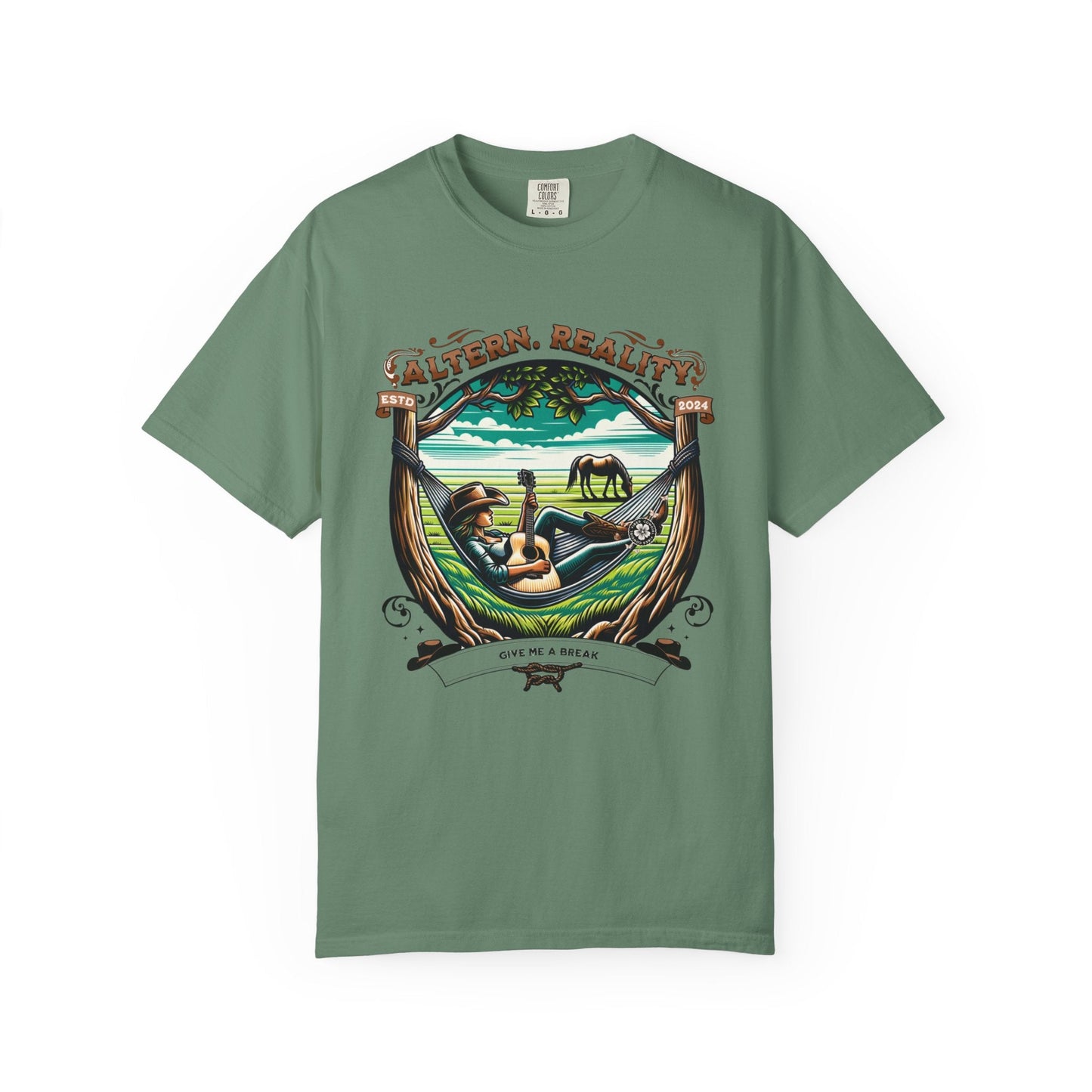 Guitar attitude design t-shirt - Relaxed cowgirl playful vibe