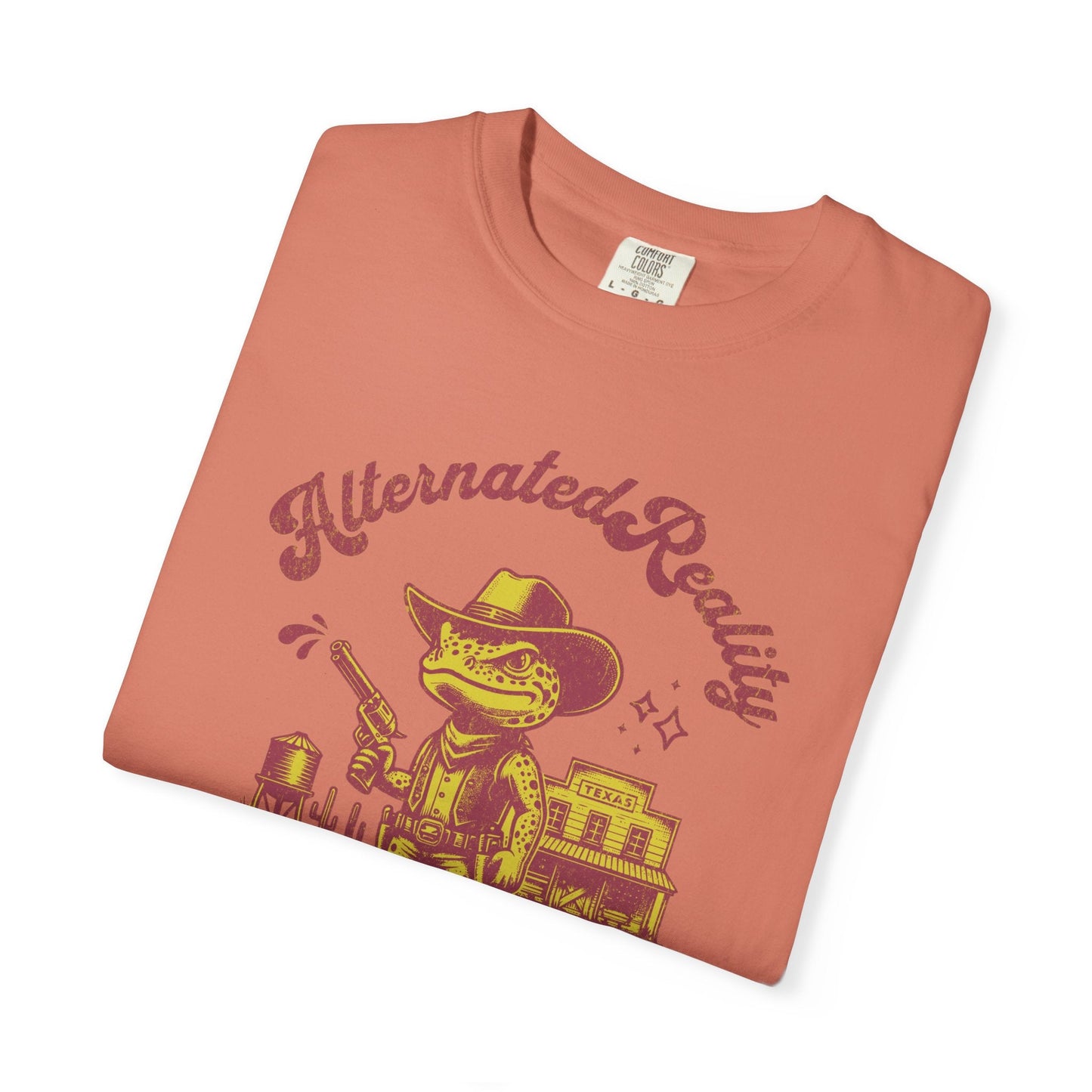Graphic t-shirt - Alternated Reality frog cowboy contrasted print