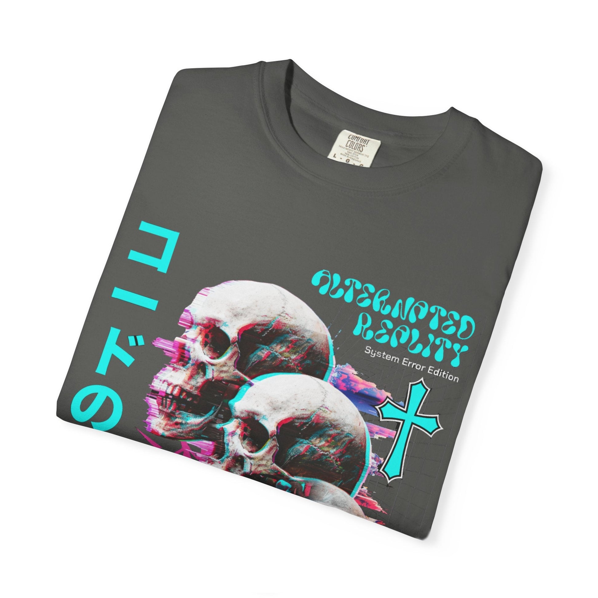Glitch skulls anime  t-shirt | Vibrant design & comfort
