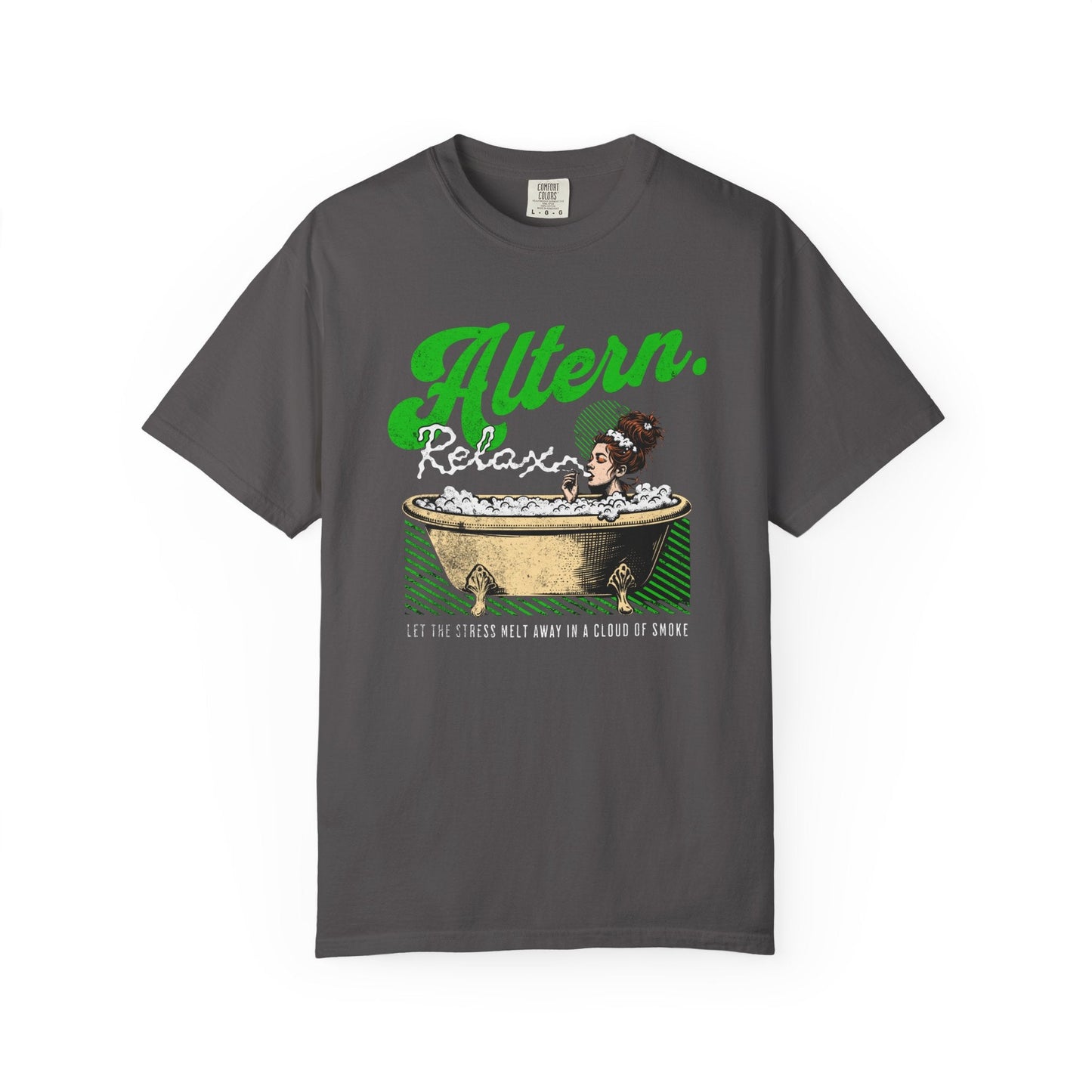 Vintage relaxation bath smoking vintage T-shirt - retro style comfort