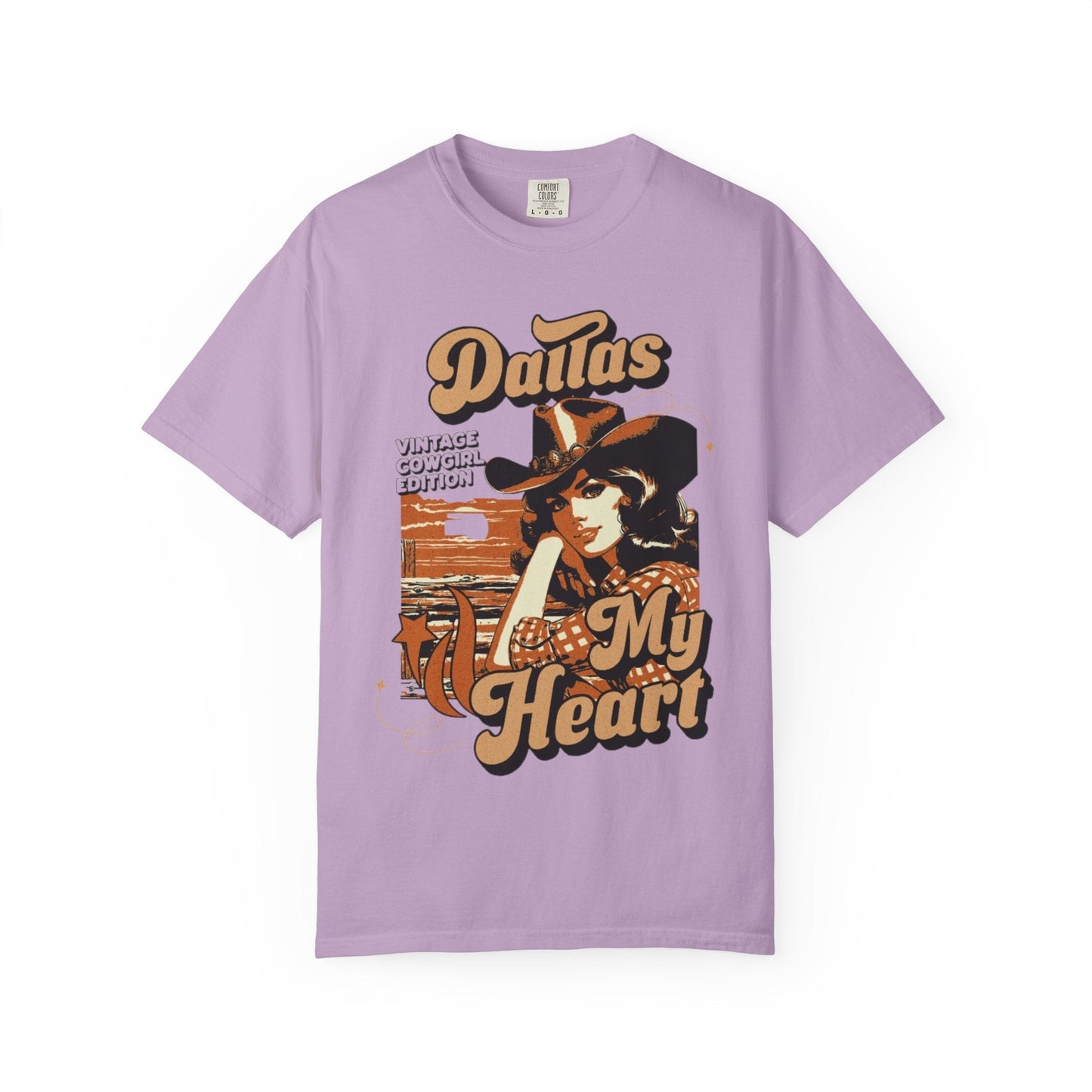 Western retro Dallas my heart t-shirt for vintage lovers