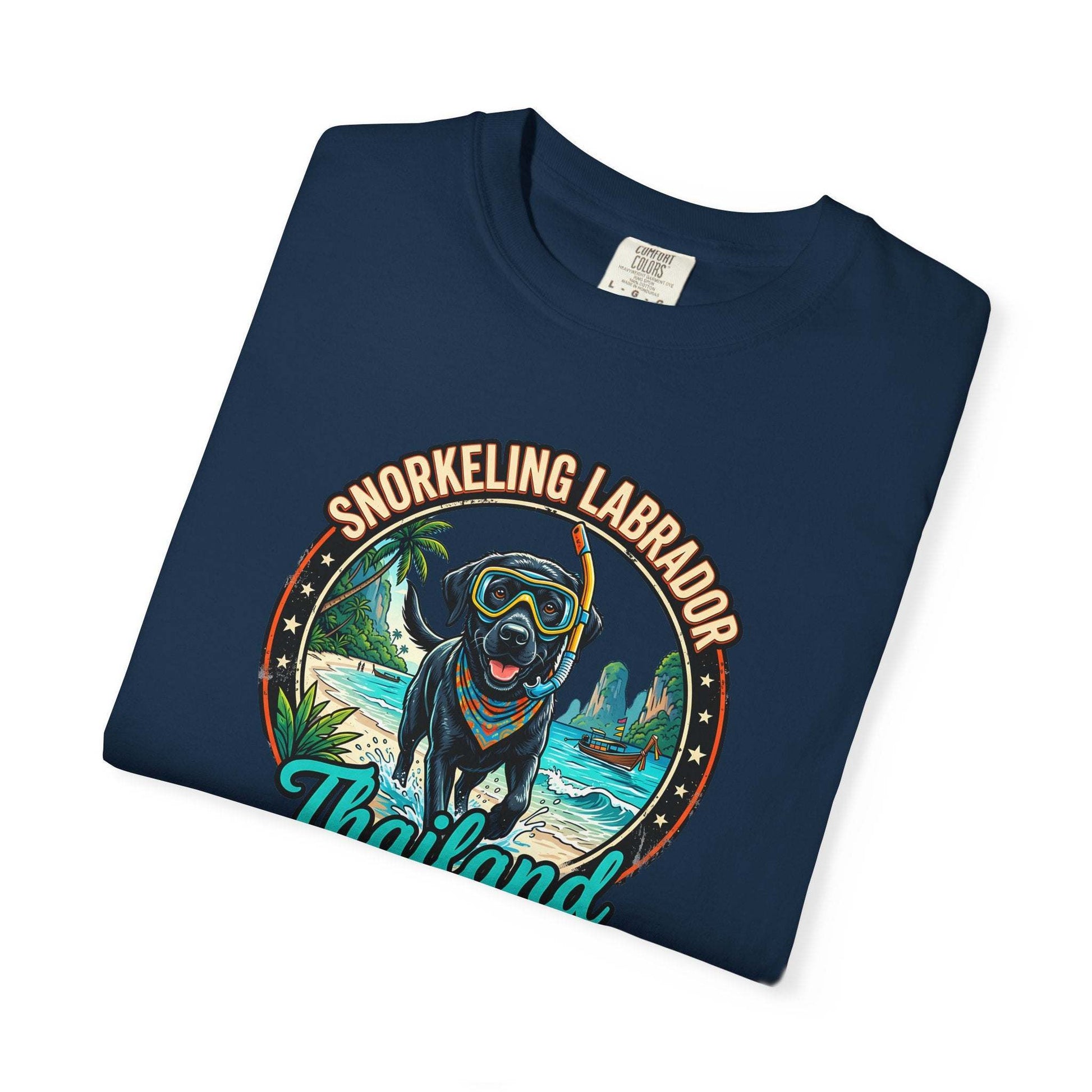 Labrador Holidays in Thailand Fun Tee for Dogs Lovers