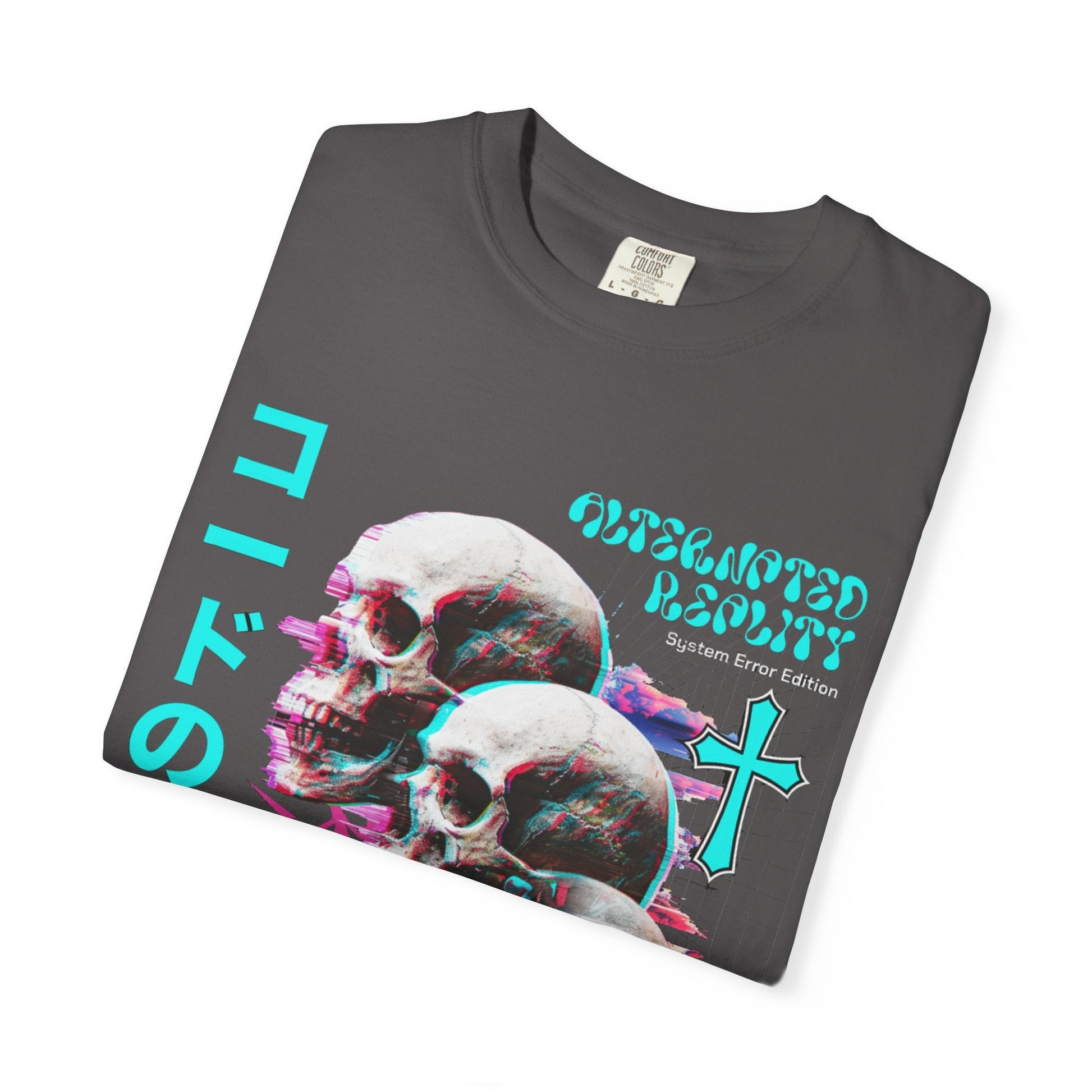 Glitch skulls anime  t-shirt | Vibrant design & comfort