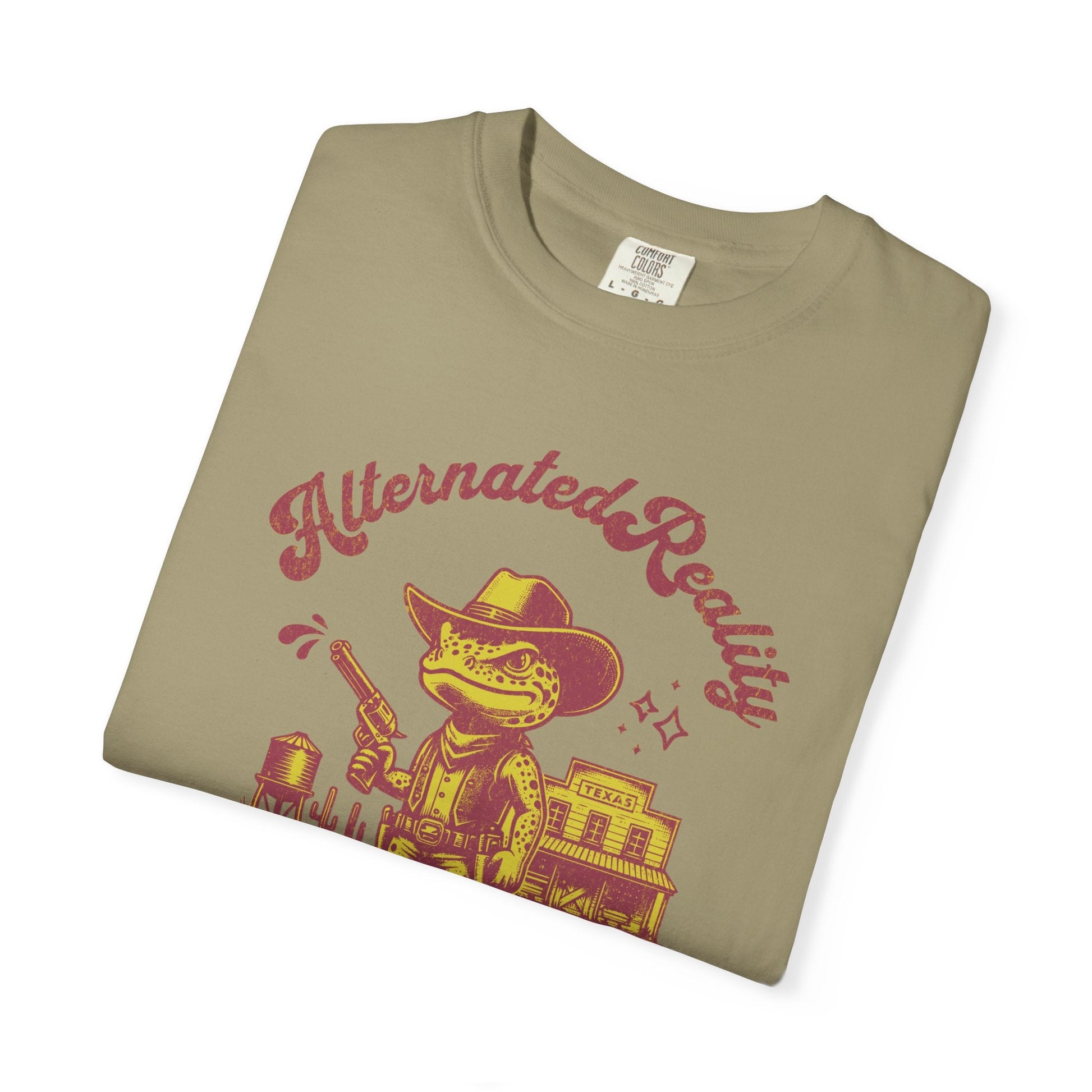 Graphic t-shirt - Alternated Reality frog cowboy contrasted print