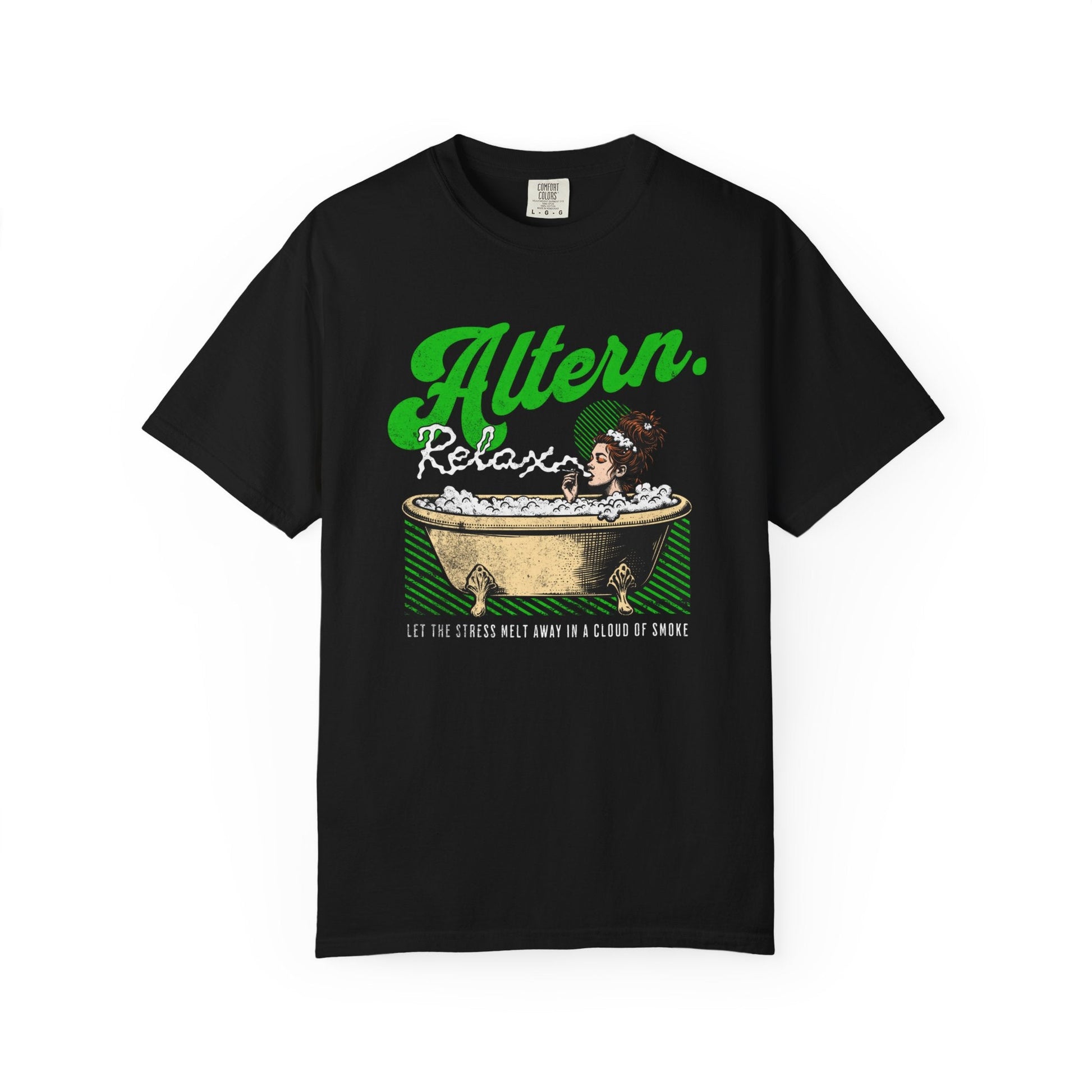 Vintage relaxation bath smoking vintage T-shirt - retro style comfort
