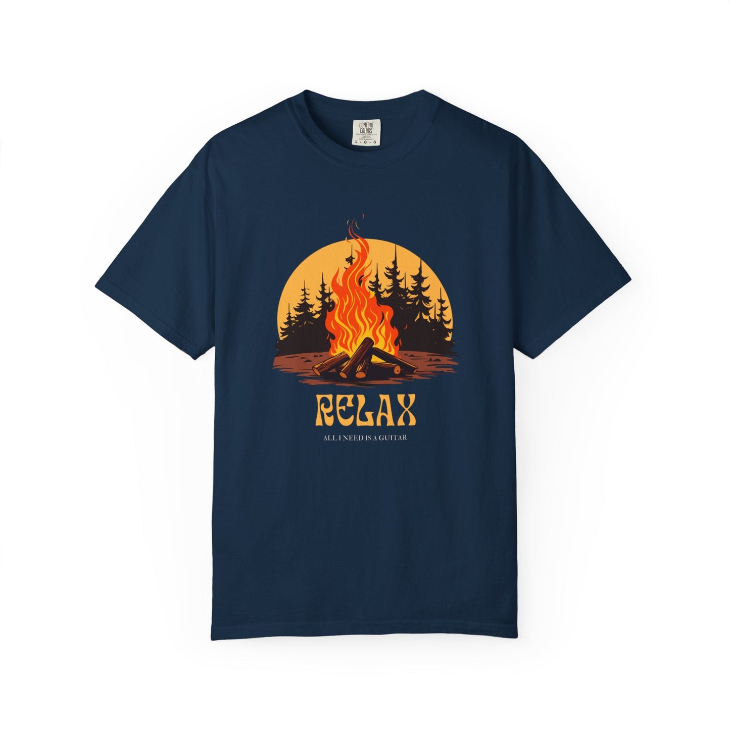Bonfire relax unisex t-shirt – nature Inspired camping tee