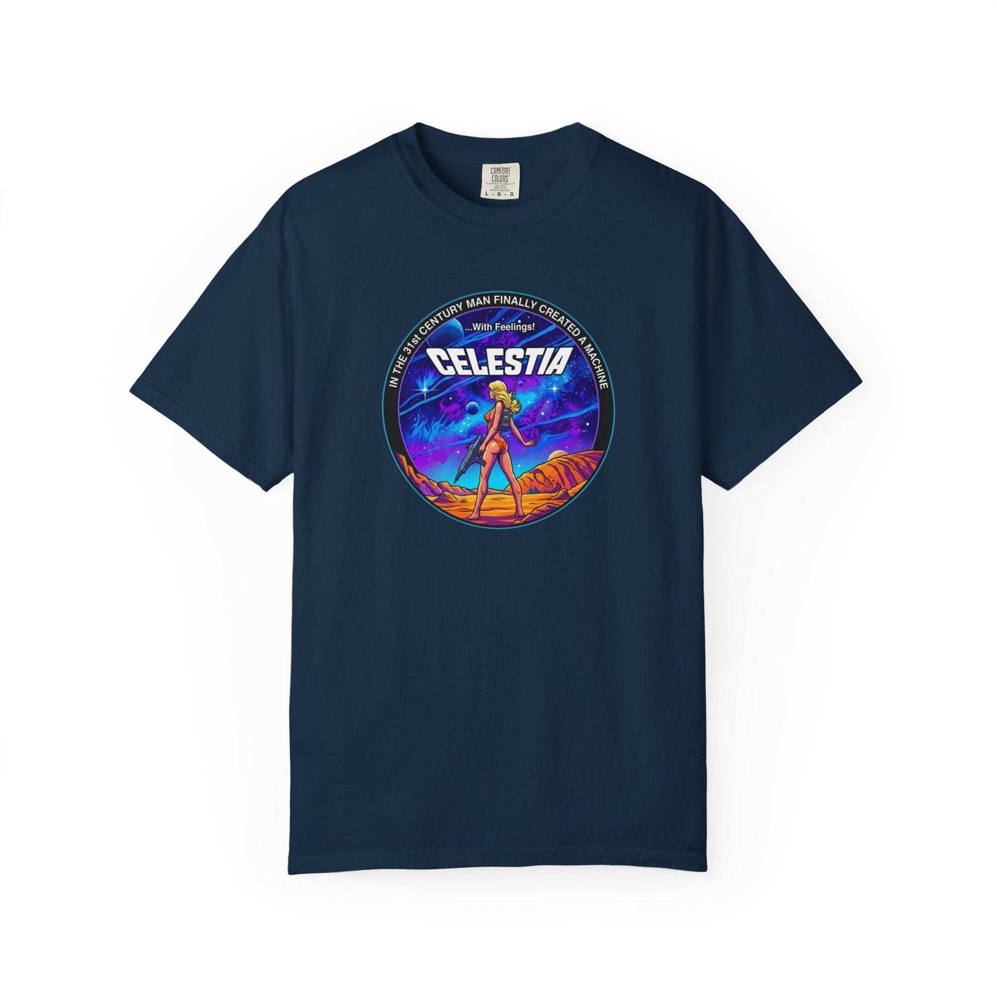 Celestia – Galactic Warrior Humorous T-Shirt