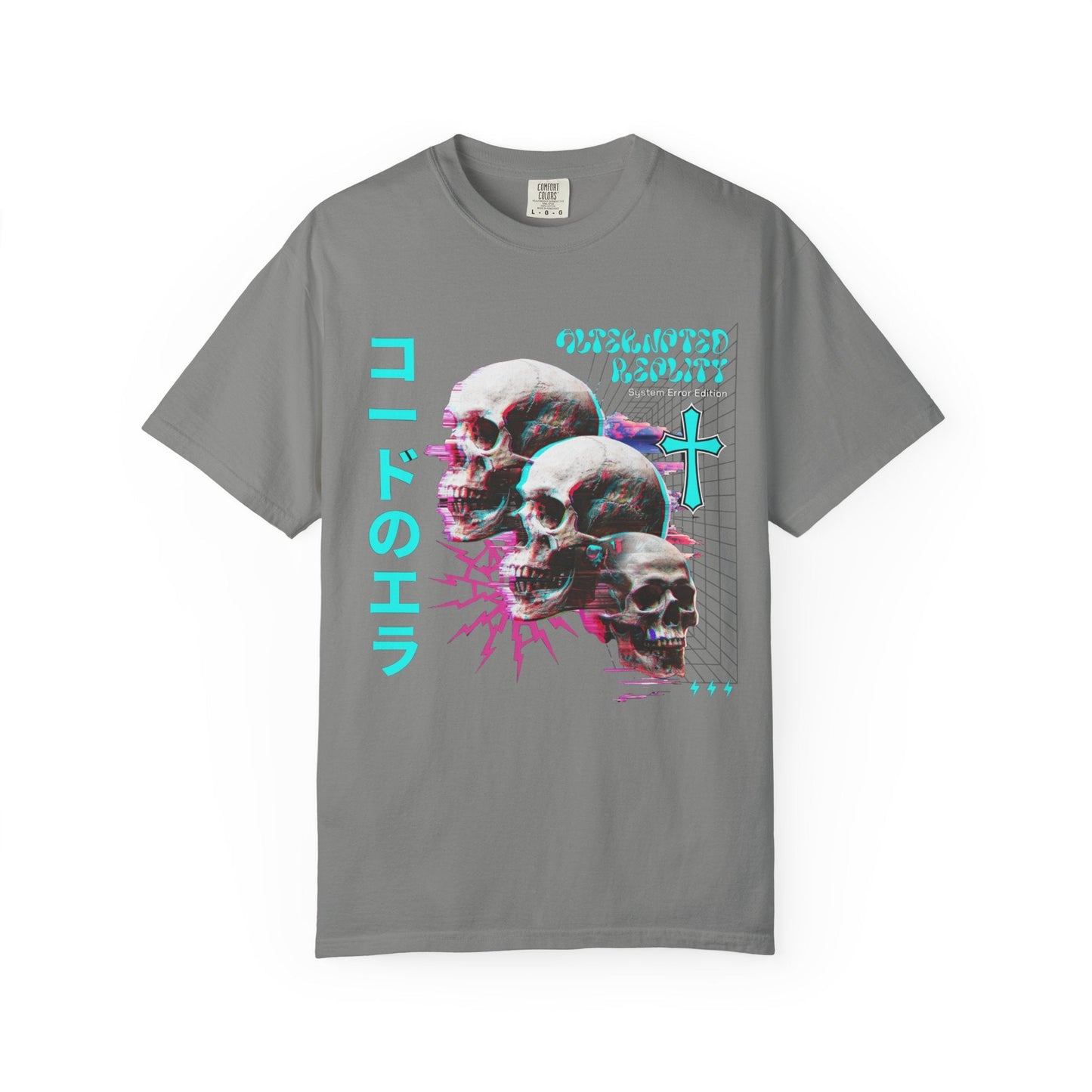 Glitch skulls anime  t-shirt | Vibrant design & comfort