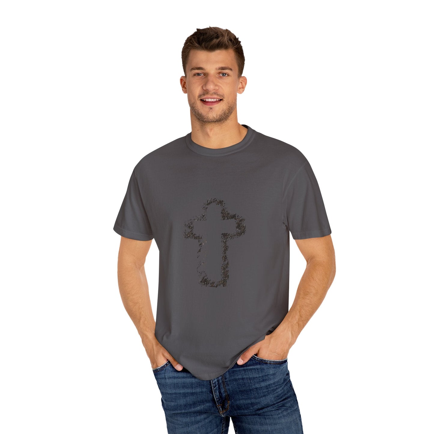 Stone cross unisex t-Shirt - Minimalist design cool rock 'n' roll