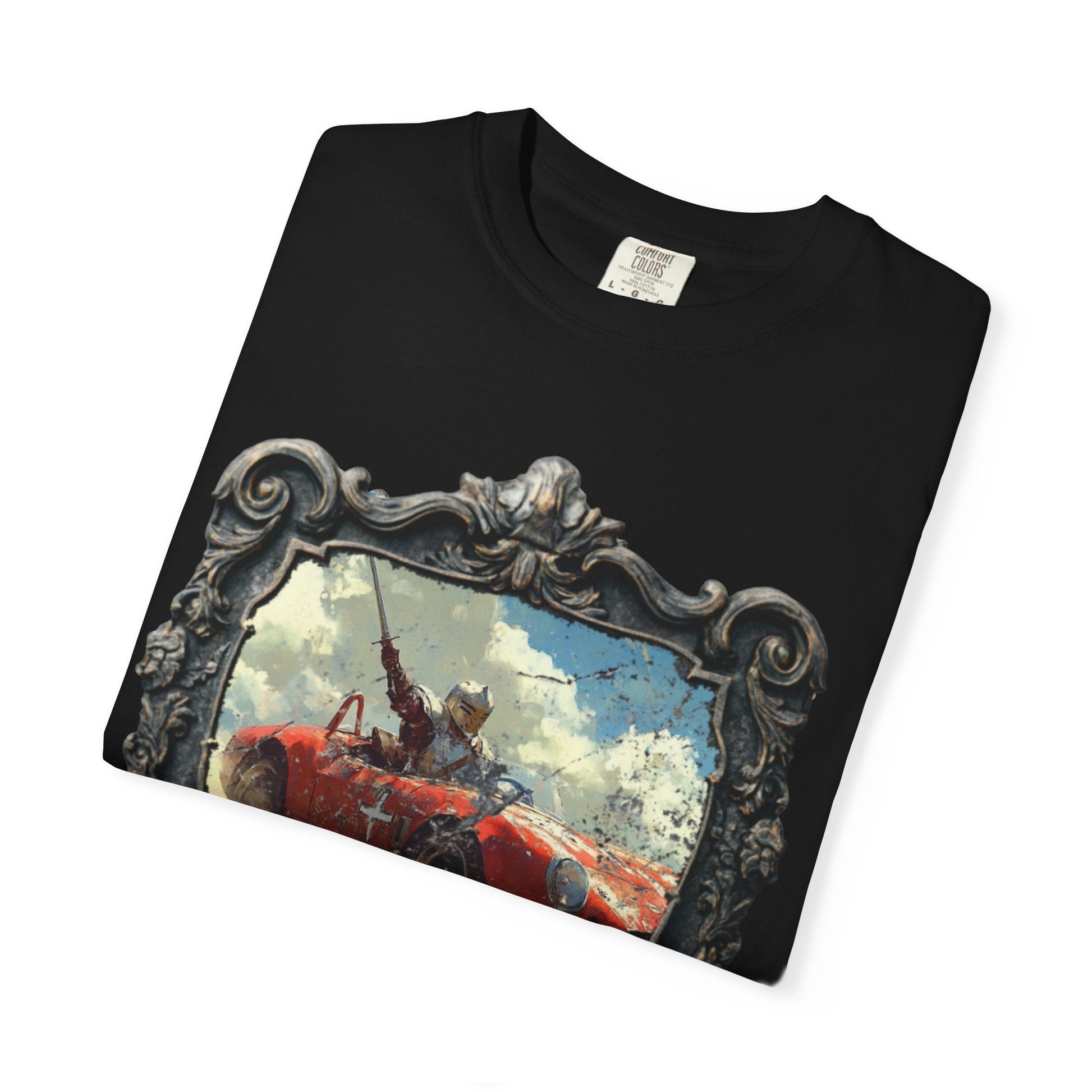 Anachronic knight car t-shirt - Cool vintage style for enthusiasts