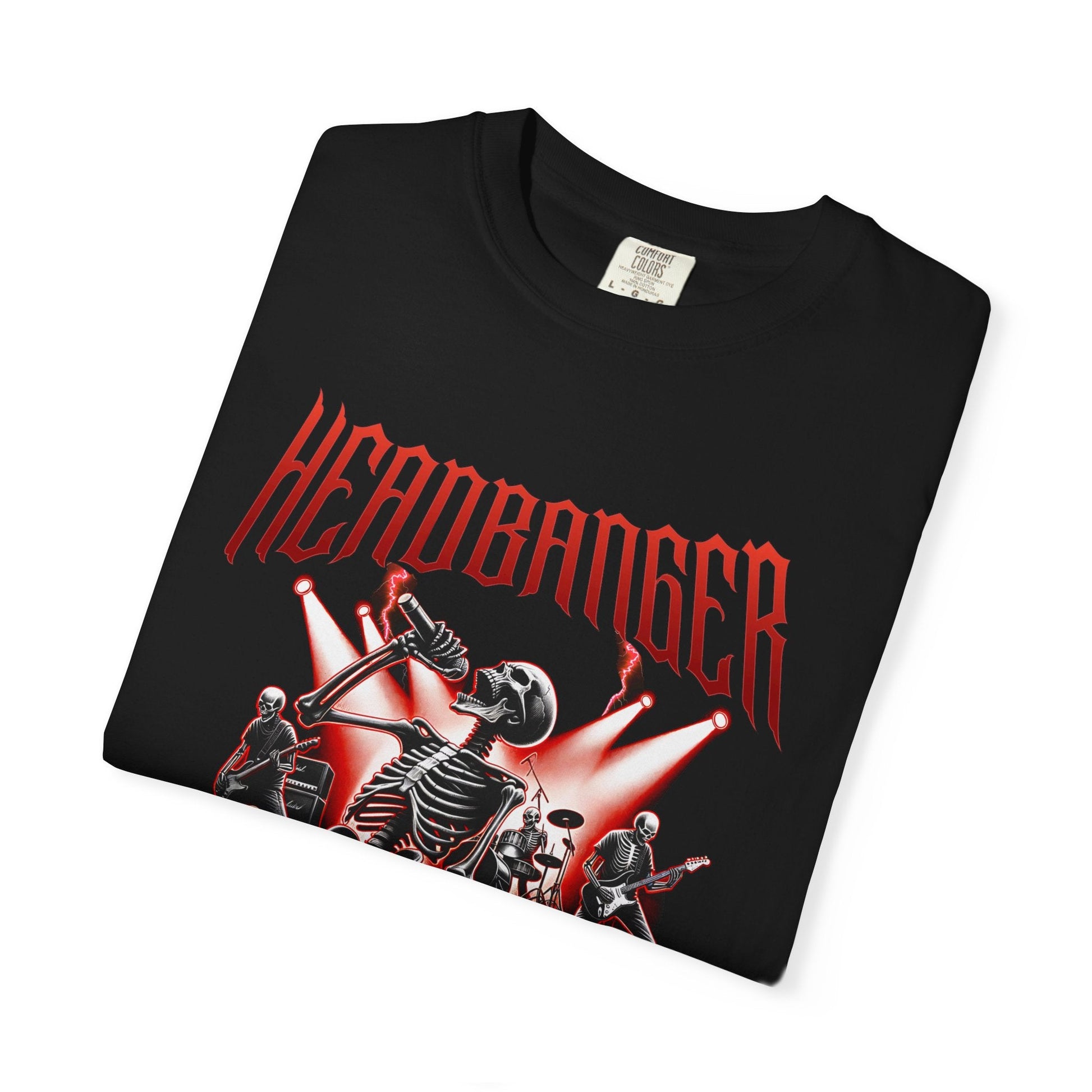 Headbanger rockers T-shirt for heavy metal fans - Show must go on
