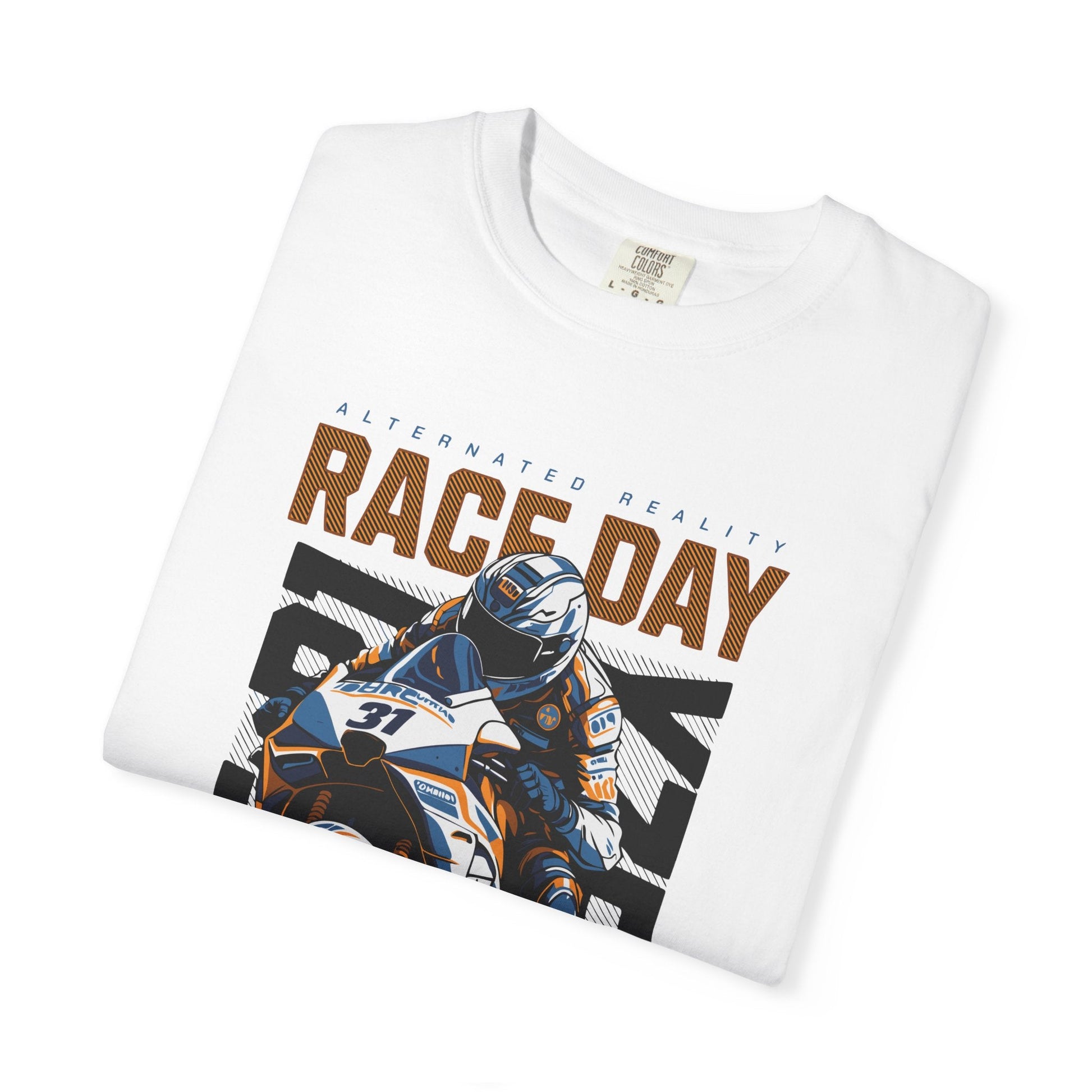 Motorcycle race t-shirt - Graphic design apparel, unisex