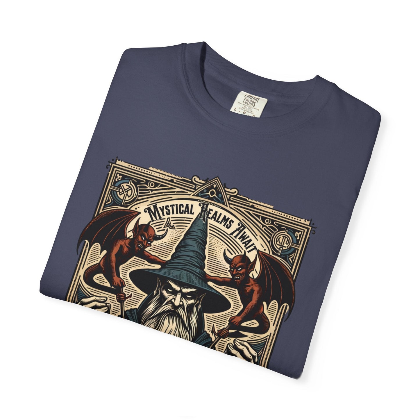 Wizard mystical t-shirt: Fantasy graphic design for magic fans
