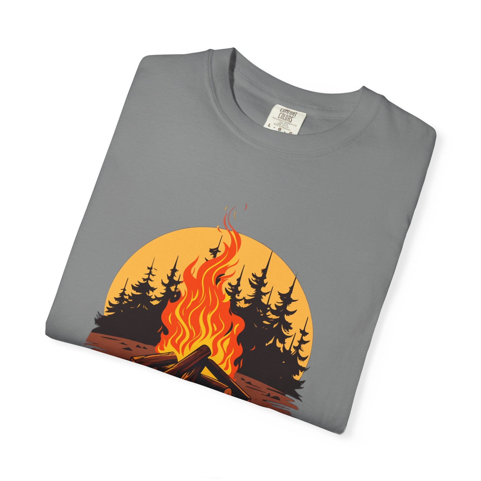 Bonfire relax unisex t-shirt – nature Inspired camping tee