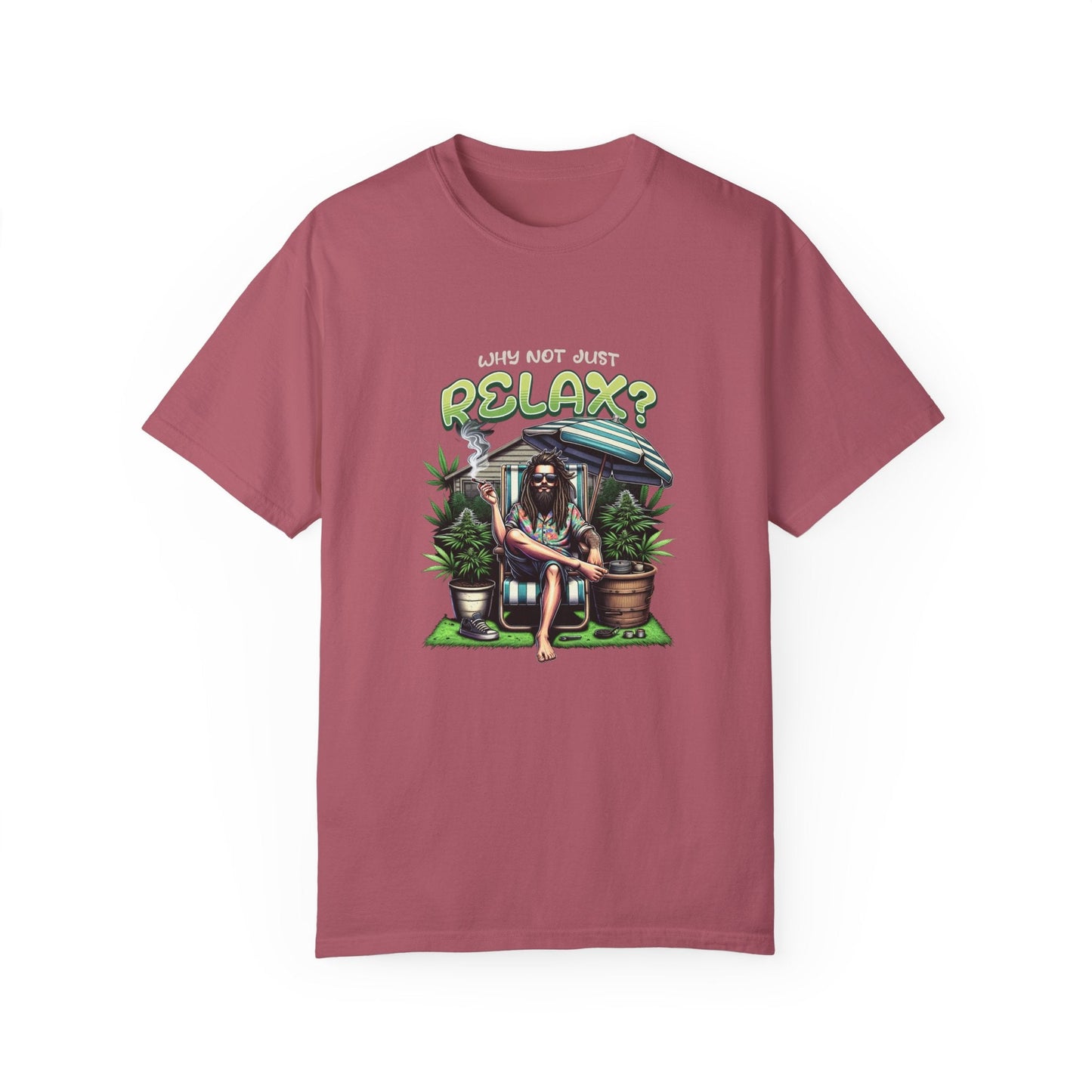 Smoking neighbor humoristic and relaxation design
