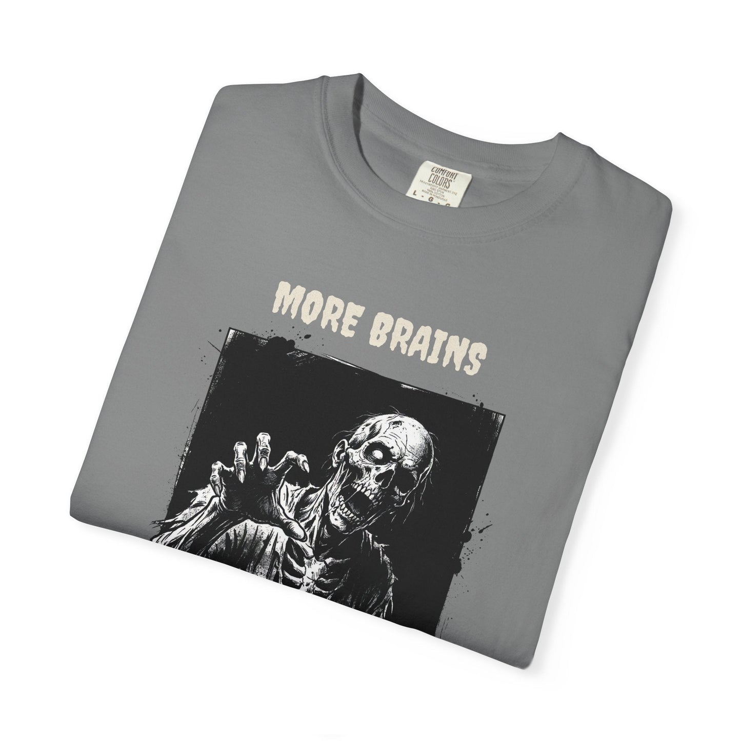More Brains Zombie Skull T-Shirt 