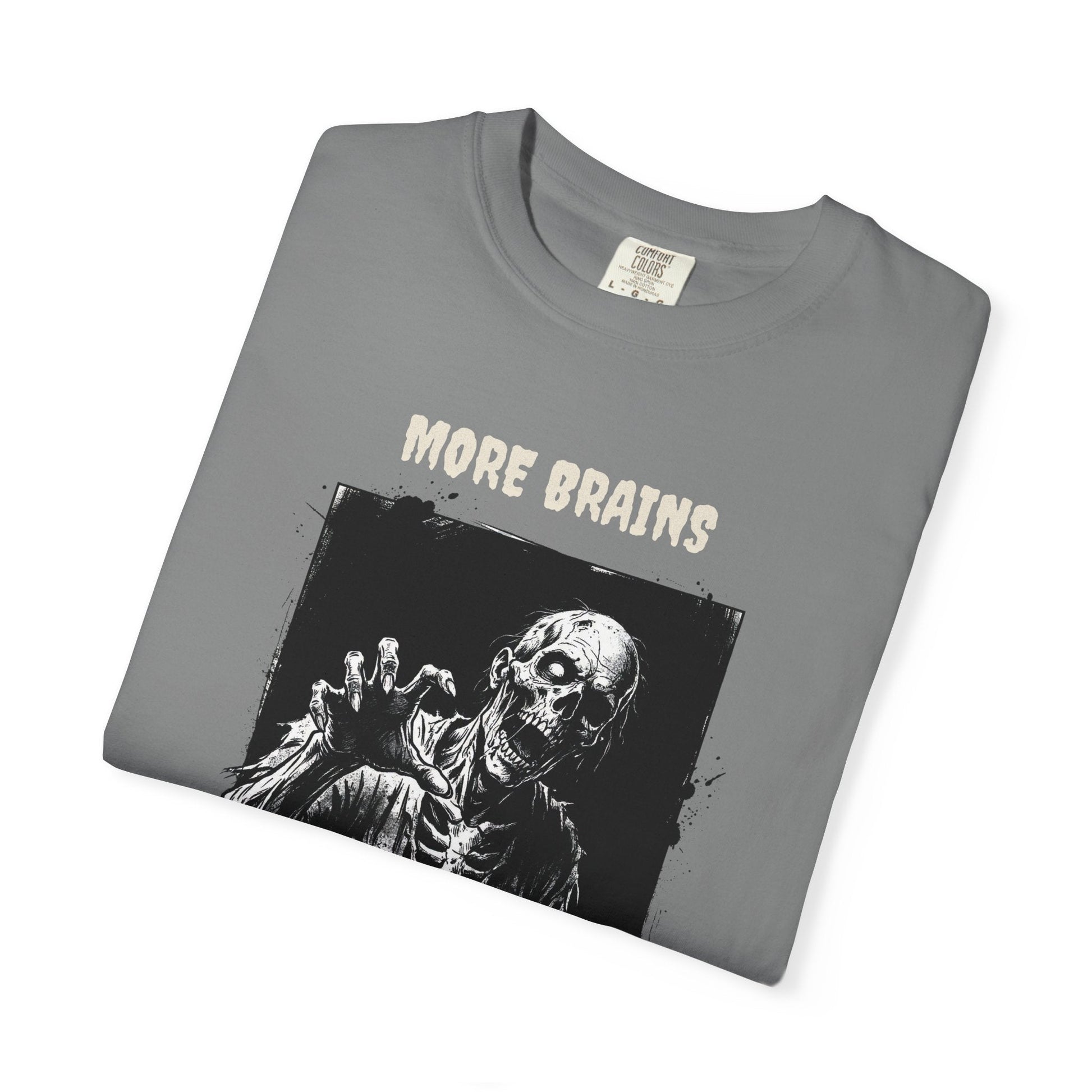 More Brains Zombie Skull T-Shirt 