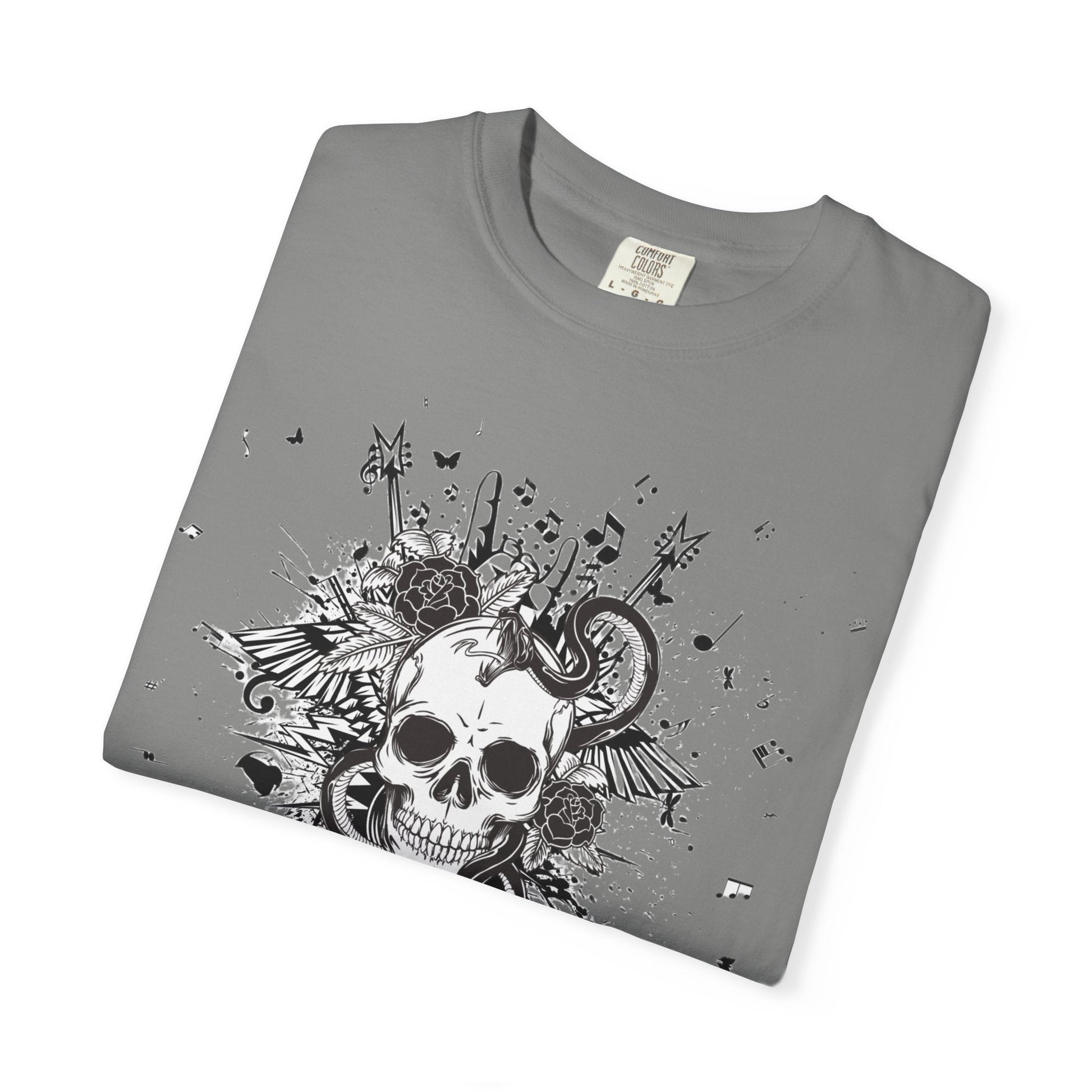 Skull butterfly t-shirt - Edgy grunge style rock 'n' roll for all