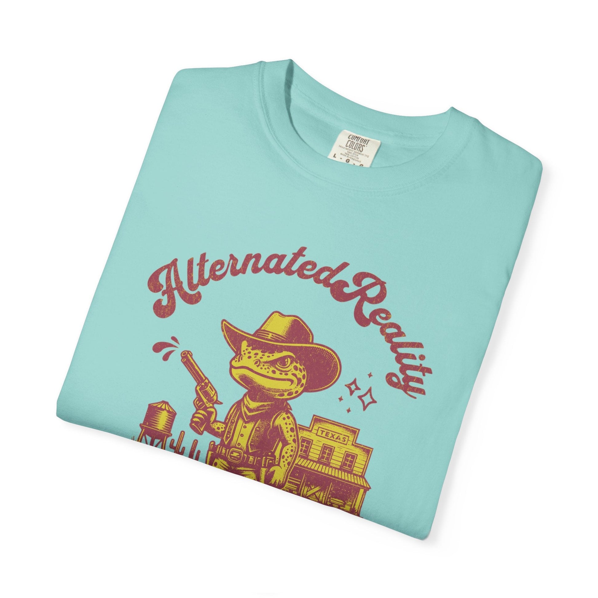 Graphic t-shirt - Alternated Reality frog cowboy contrasted print
