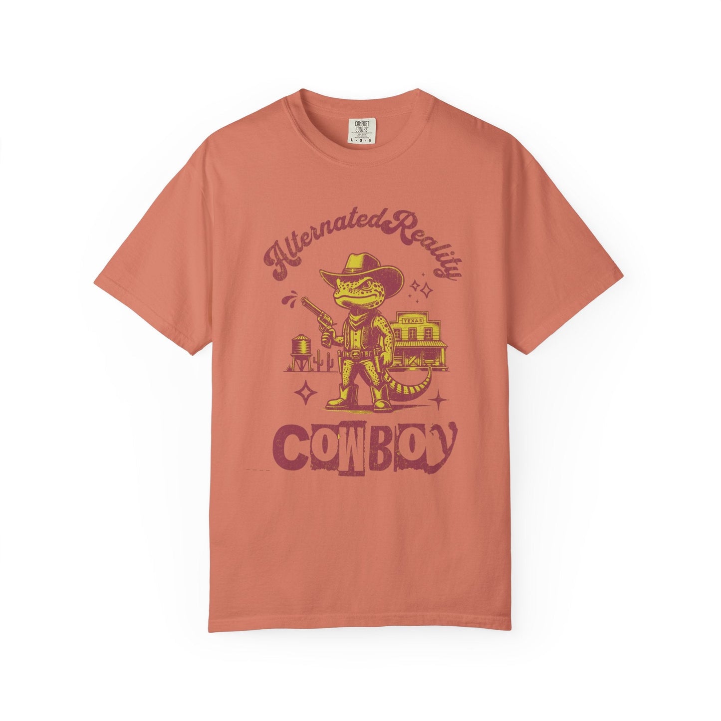 Graphic t-shirt - Alternated Reality frog cowboy contrasted print