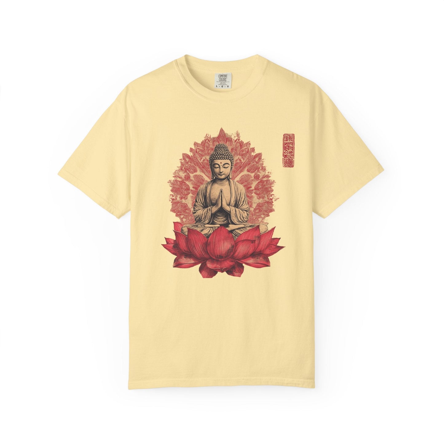 Meditation lotus t-shirt - Peaceful spiritual wear - 100% Cotton