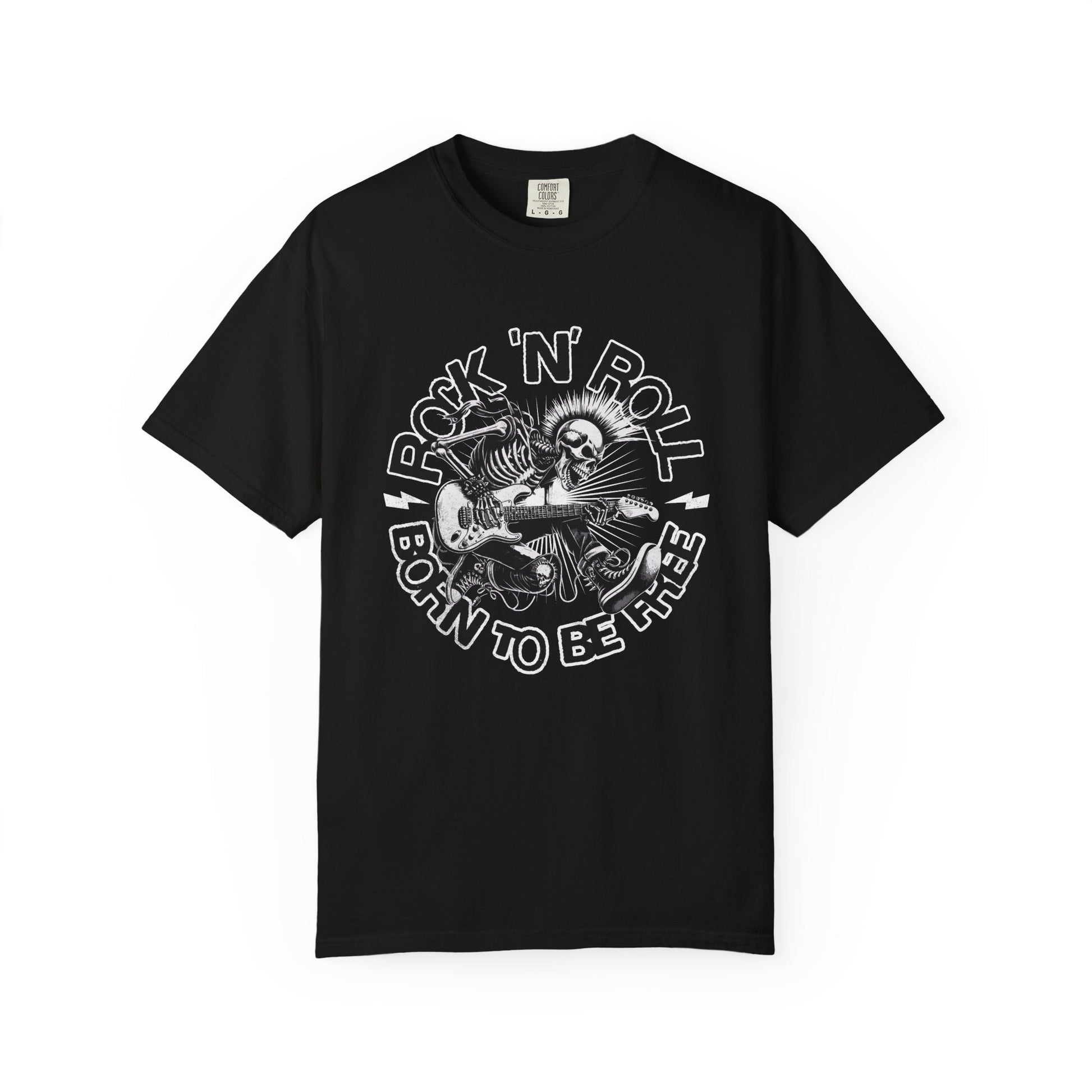 Rock n' roll cool skeleton guitar unisex T-shirt - edgy style