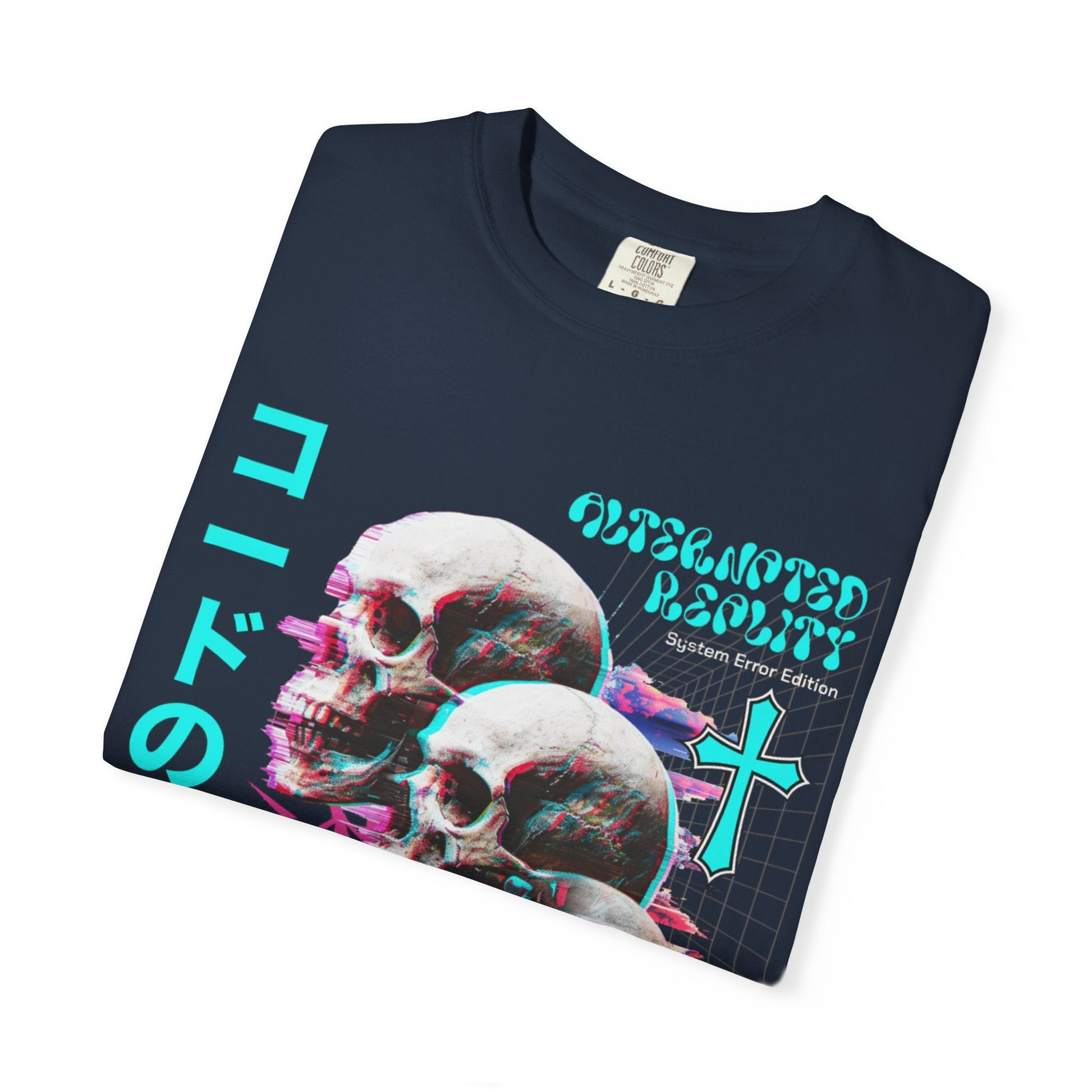 Glitch skulls anime  t-shirt | Vibrant design & comfort