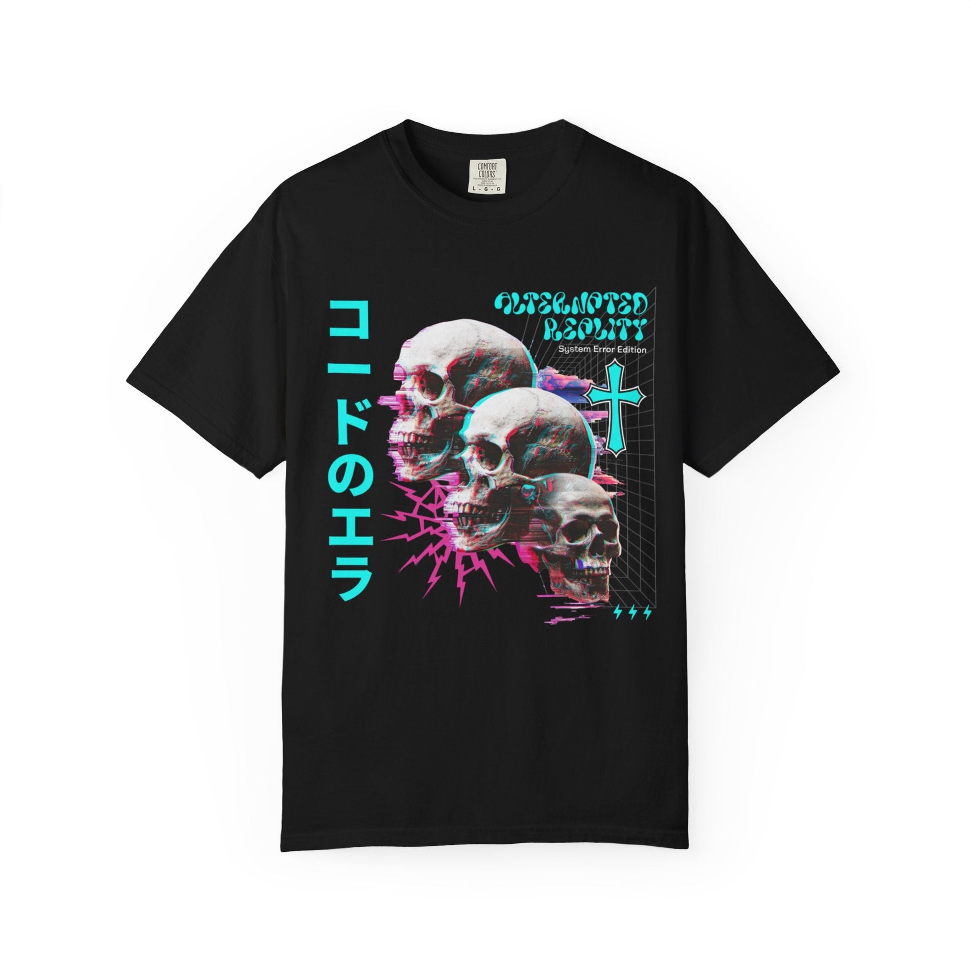 Glitch skulls anime  t-shirt | Vibrant design & comfort