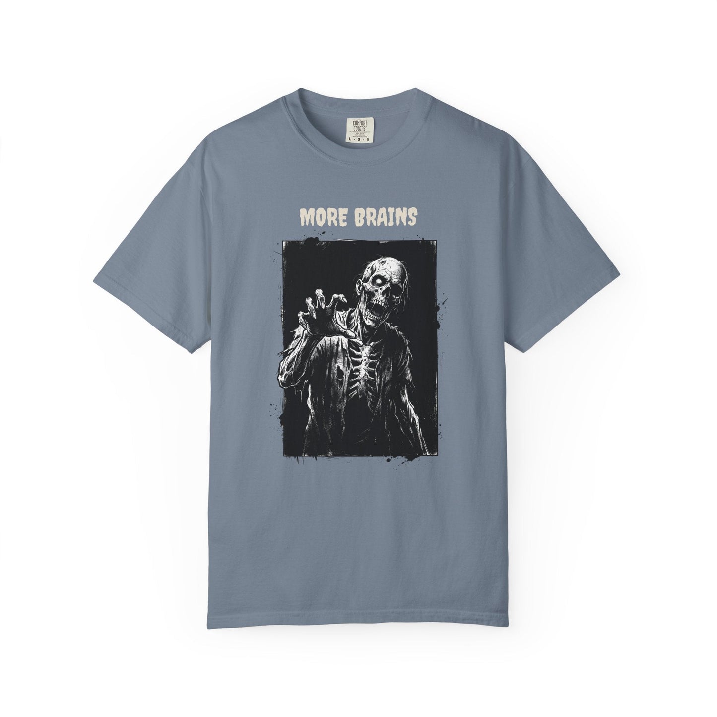 More Brains Zombie Skull T-Shirt 