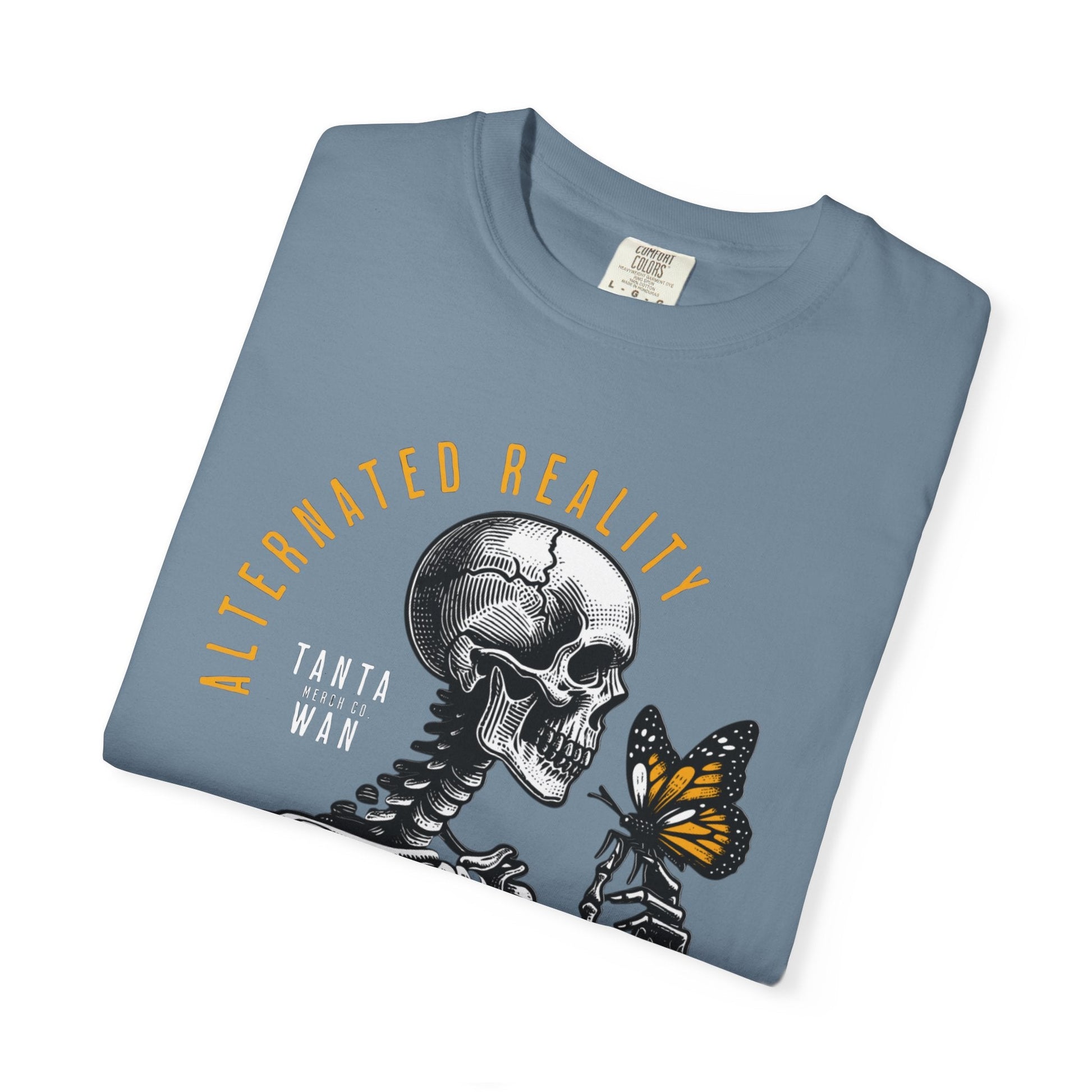 Skeleton & Sunflowers t-shirt - Unique edgy design for art & Halloween