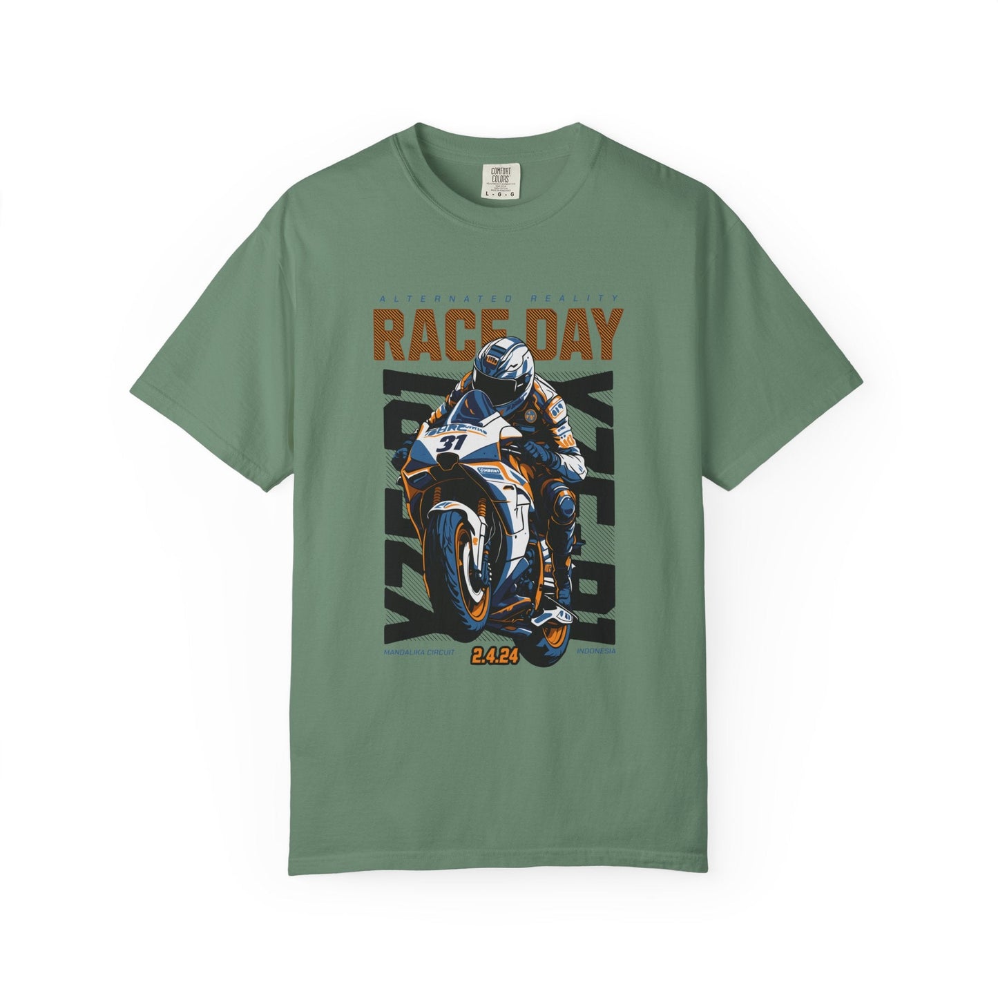 Motorcycle race t-shirt - Graphic design apparel, unisex