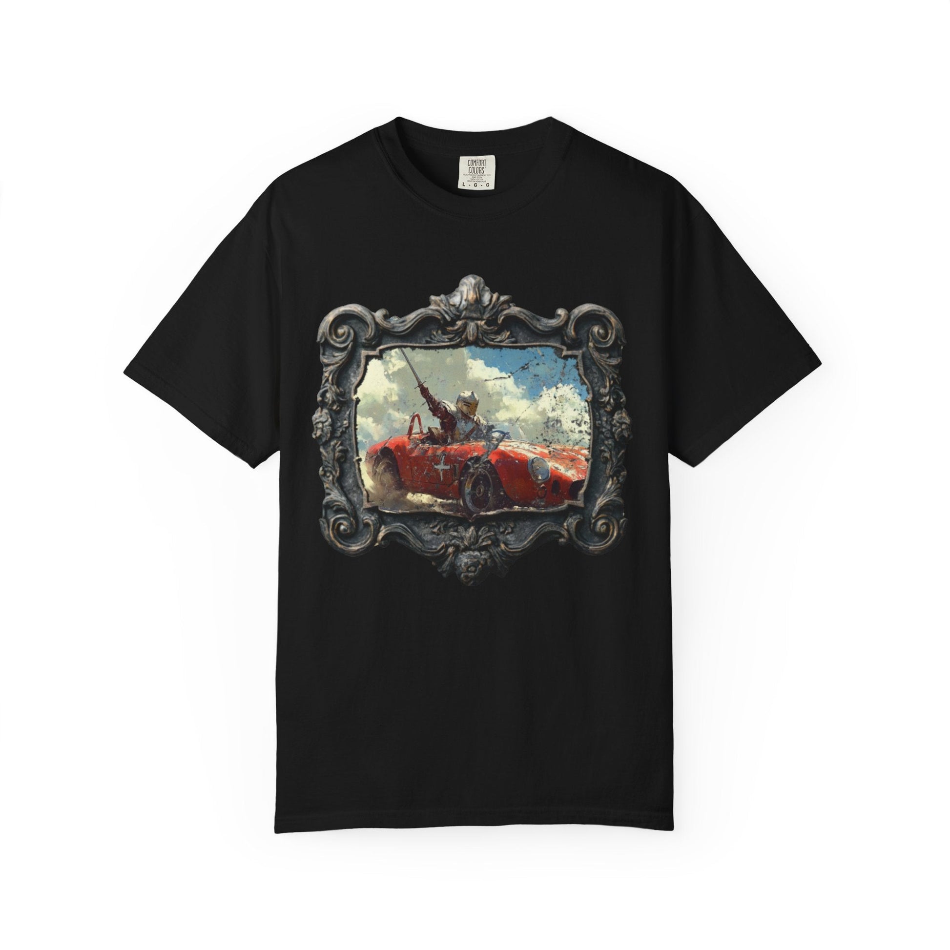 Anachronic knight car t-shirt - Cool vintage style for enthusiasts