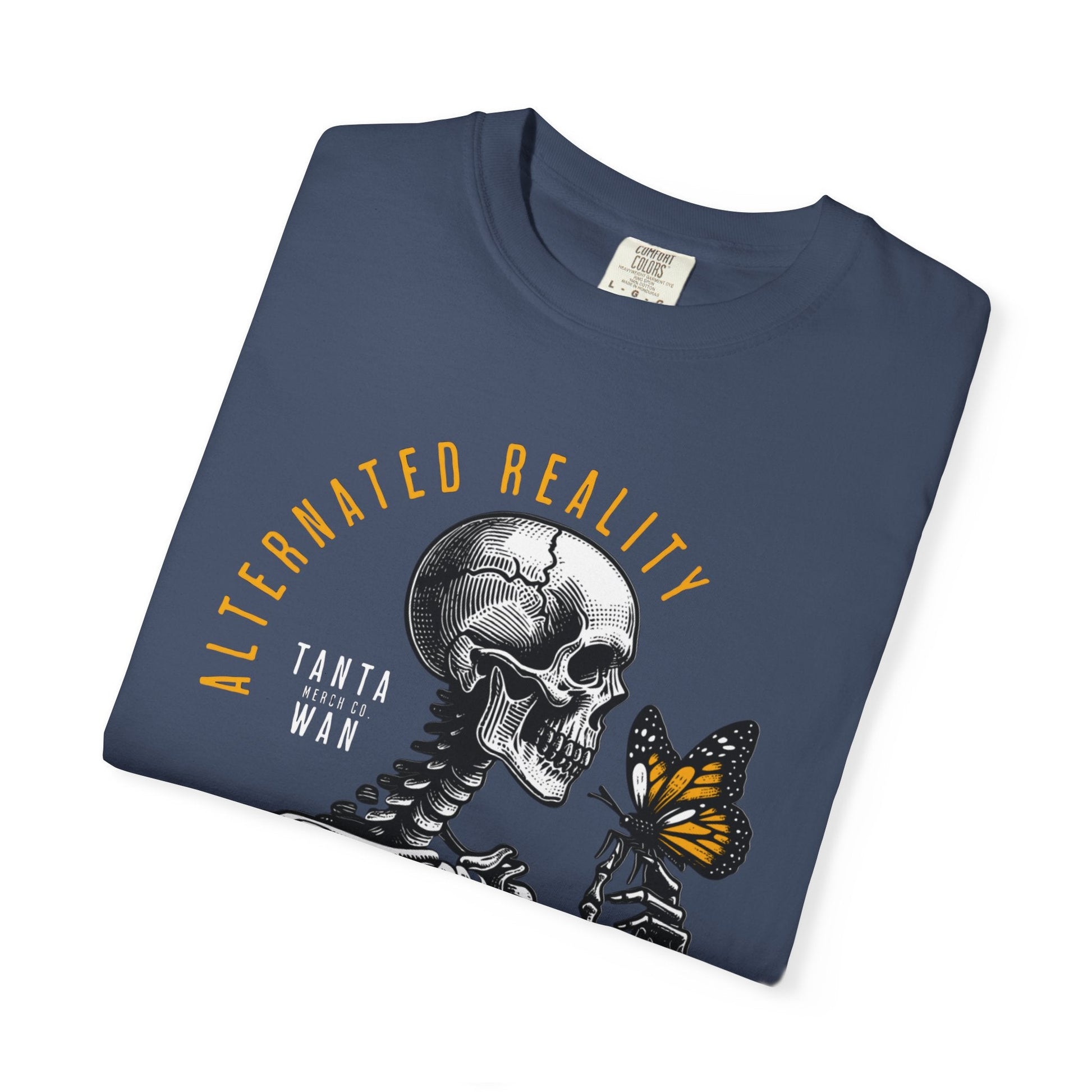 Skeleton & Sunflowers t-shirt - Unique edgy design for art & Halloween