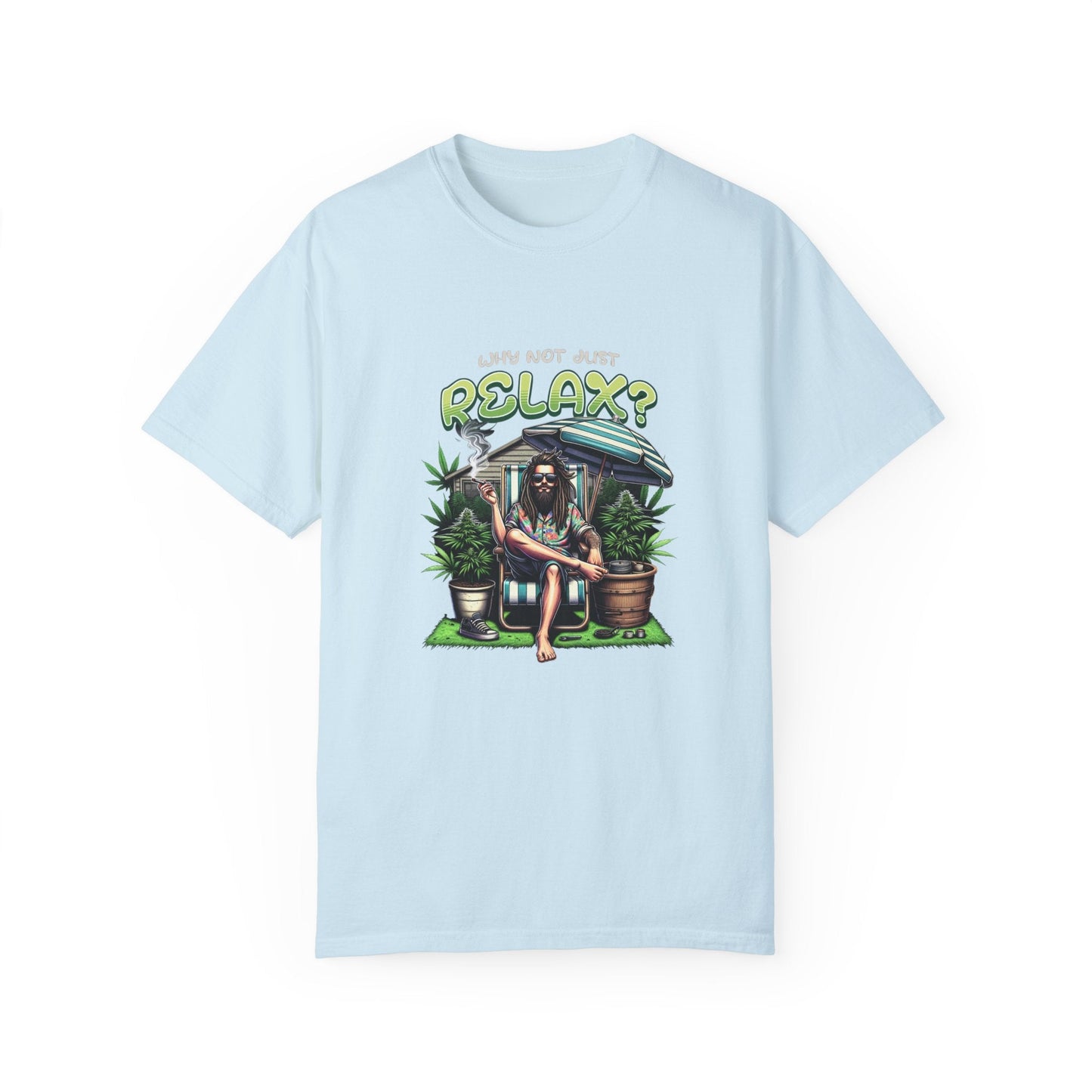Smoking neighbor humoristic and relaxation design