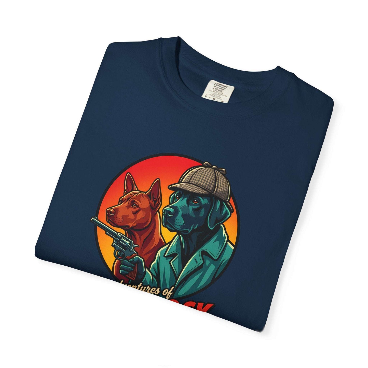Sherlock Bones adventures Fun T-shirt for Dogs Lovers